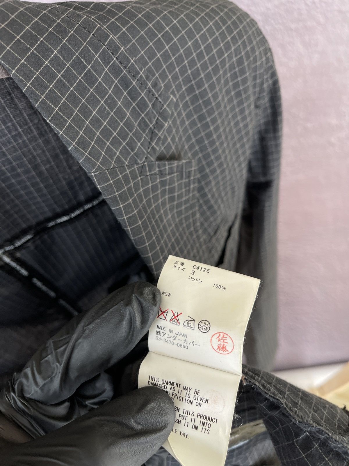 Japanese Brand Undercoverism "We Make Clothes Not Noise" Blazer checkered Size 38R - 18 Thumbnail
