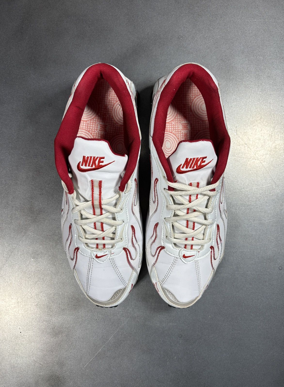 Vintage "Custom" Nike Shox Flames Sneakers "Hand Painted" 1 of Some Size US 11 / EU 44 - 14 Thumbnail