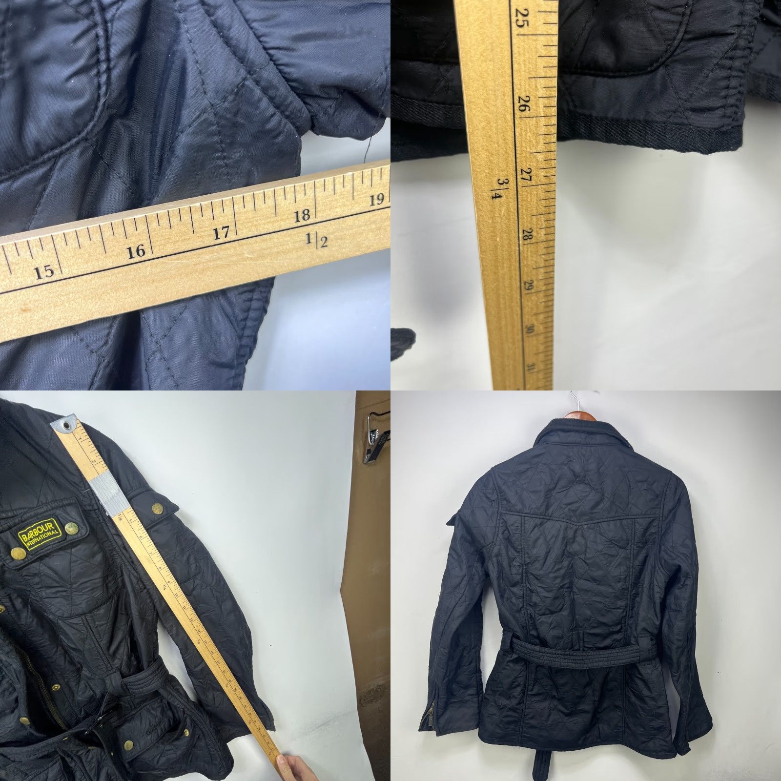 Barbour VINTAGE Barbour International Polar Kilt Jacket Womens US 6 Jacket Quilted Black Barbour 6 Womens Size M / US 6-8 / IT 42-44 - 8 Thumbnail
