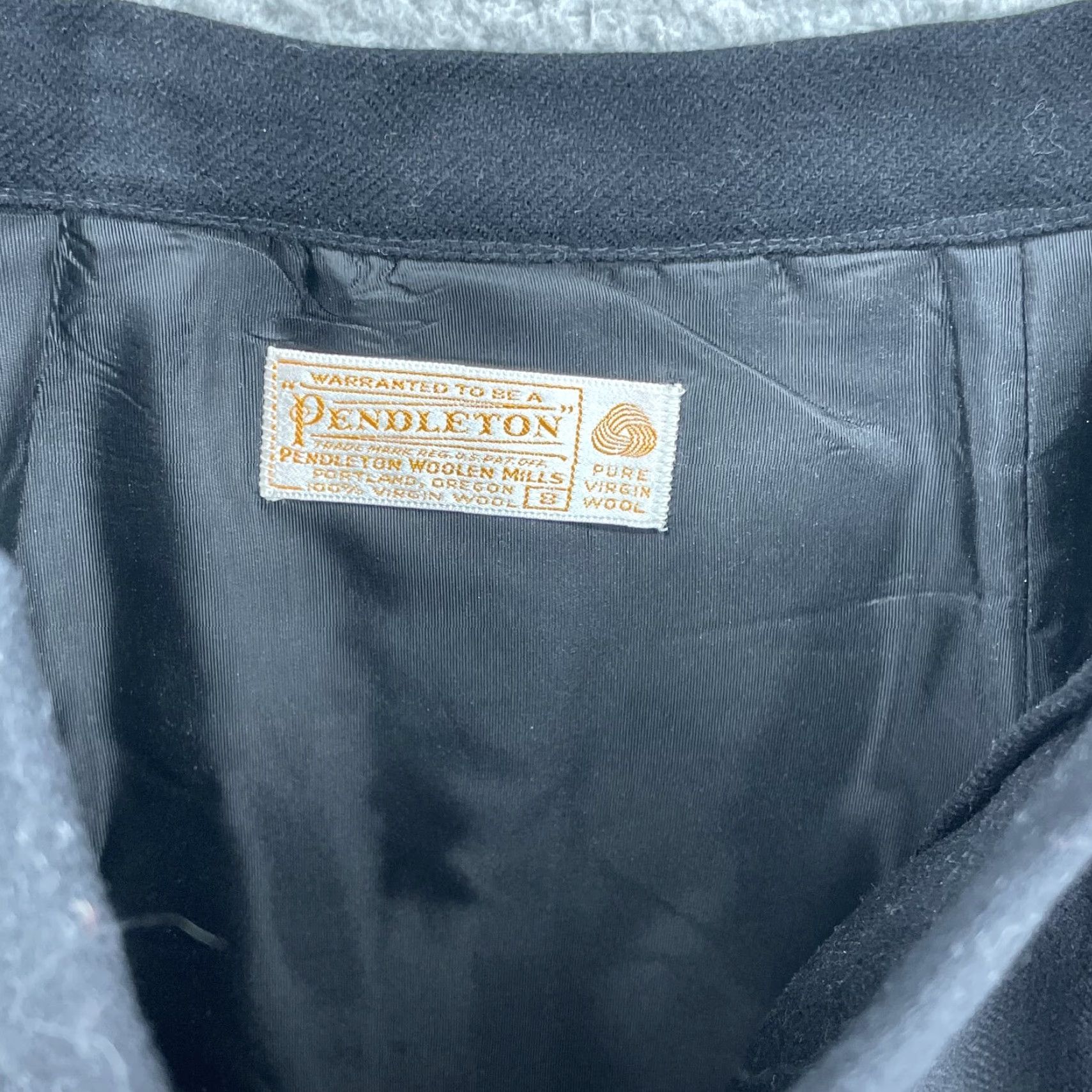 Pendleton VINTAGE Pendleton Black Wool Skirt Women's 8 A-Line Long Office 90s Classic 90s Librarian Student Mens Womens Girls Size 30" / US 8 / IT 44 - 5 Thumbnail