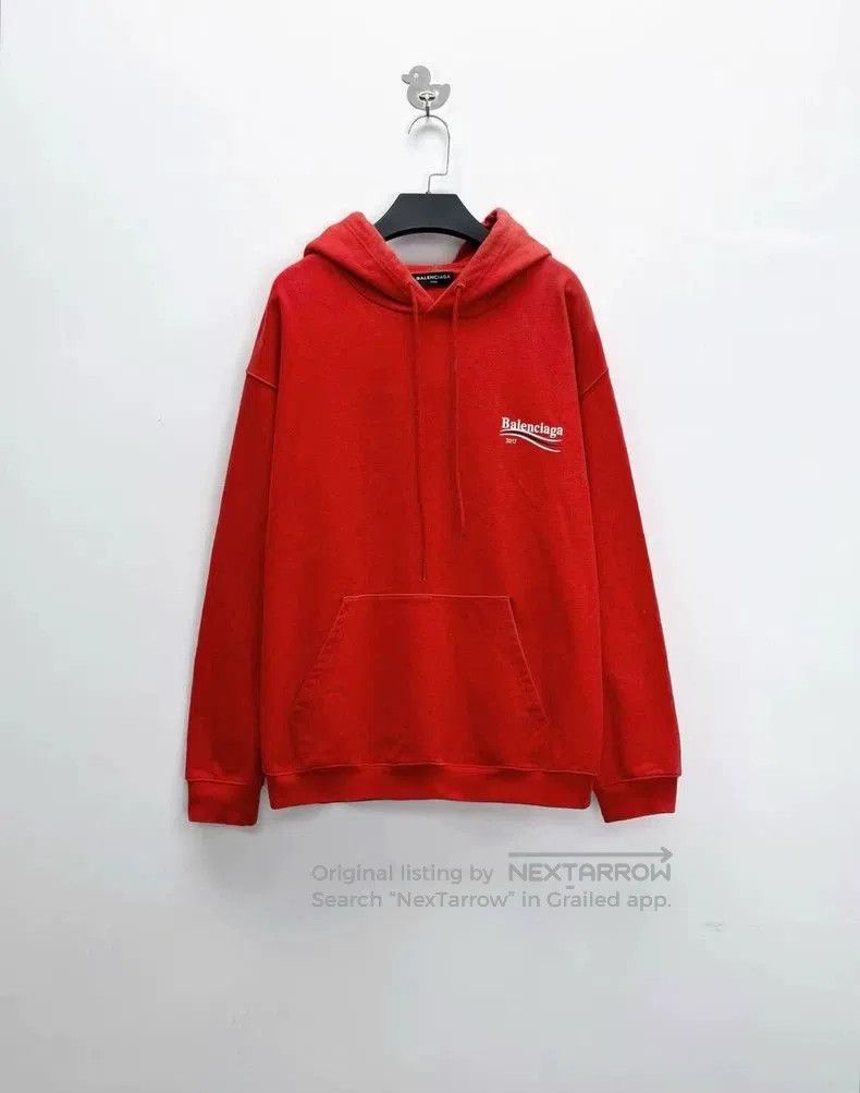 Balenciaga Balenciaga Red Coca-Cola Logo Hoodie. Size US S / EU 44-46 / 1 - 1 Thumbnail