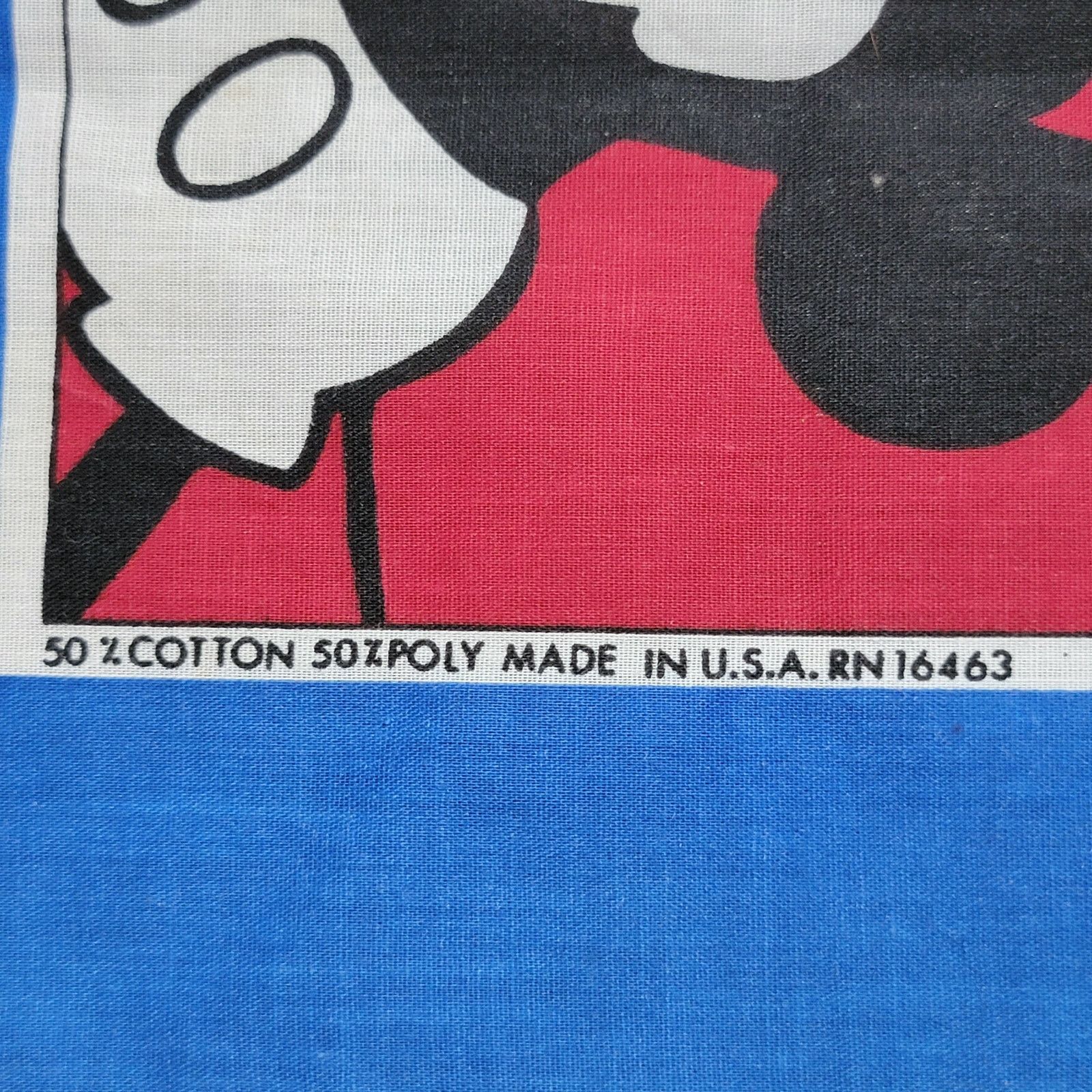 Disney VINGTAGE Walt Disney Mickey 9 Square Bandanna Blue Frame Size ONE SIZE - 2 Thumbnail