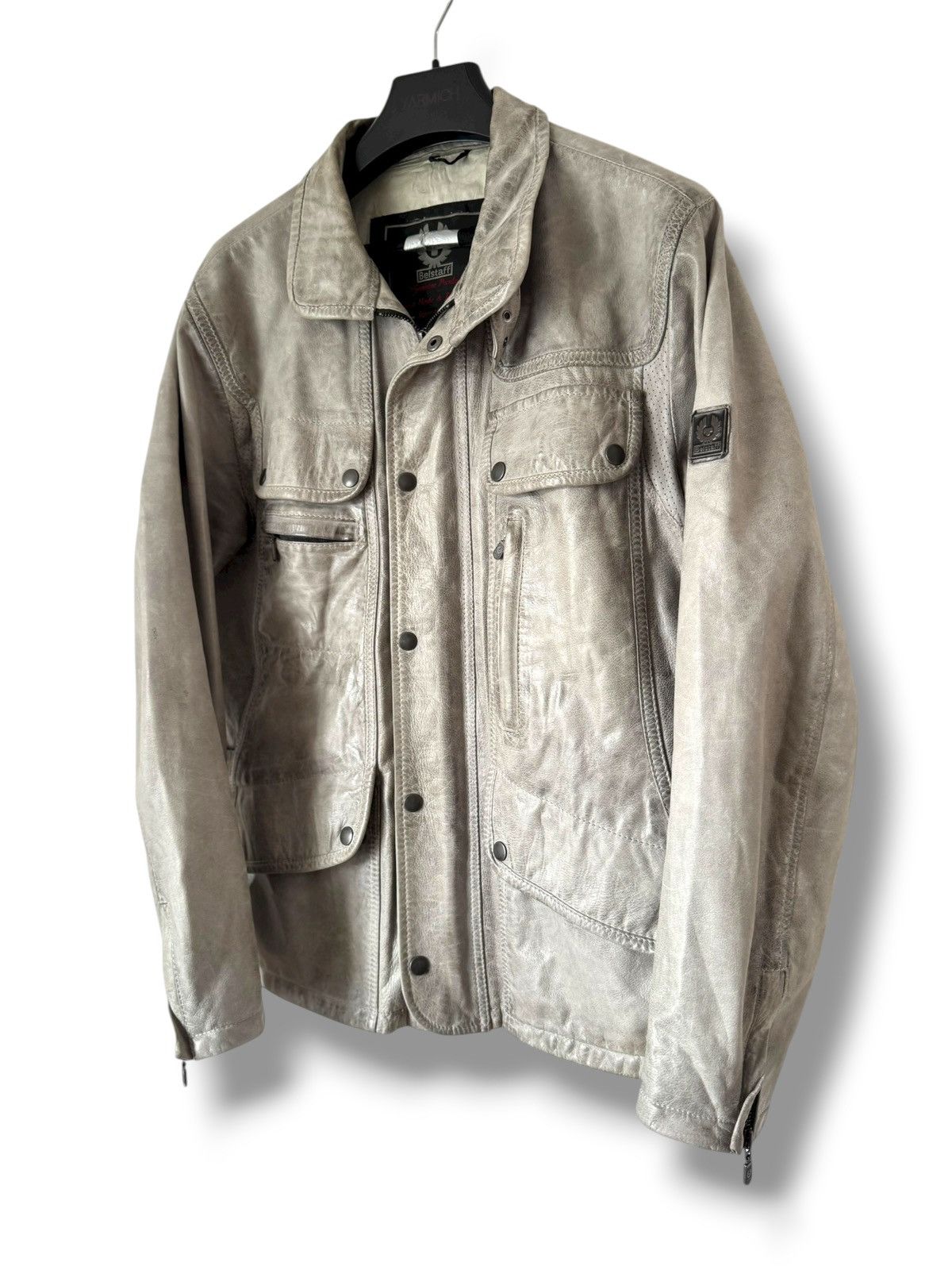 Belstaff Vintage Belstaff Silver Maple Leather Biker Jacket Harley Size US M / EU 48-50 / 2 - 3 Thumbnail