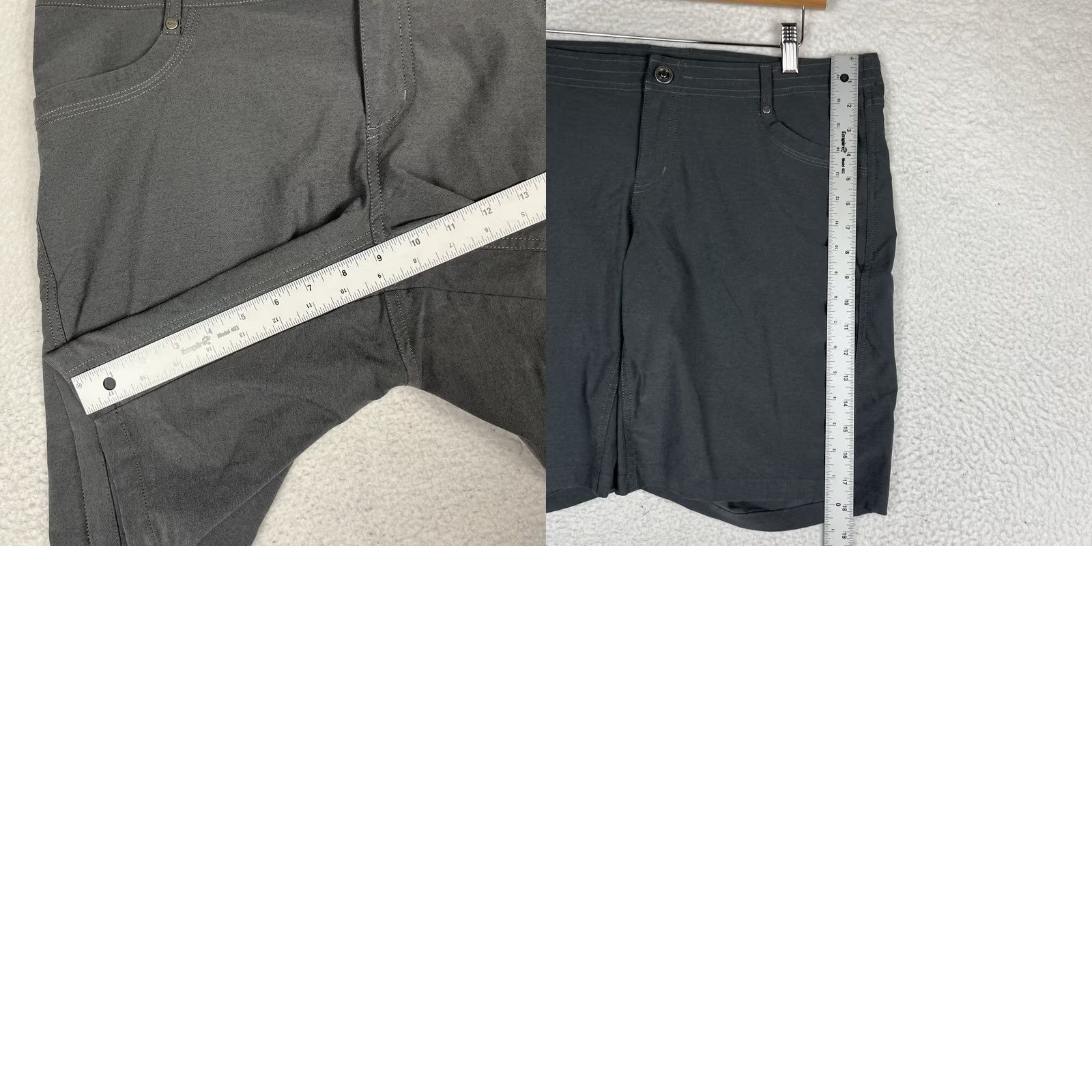 Vintage Kuhl Womens Hiking Chinos Gray Size 14 9" Inseam Size 36" / US 14 / IT 50 - 8 Thumbnail