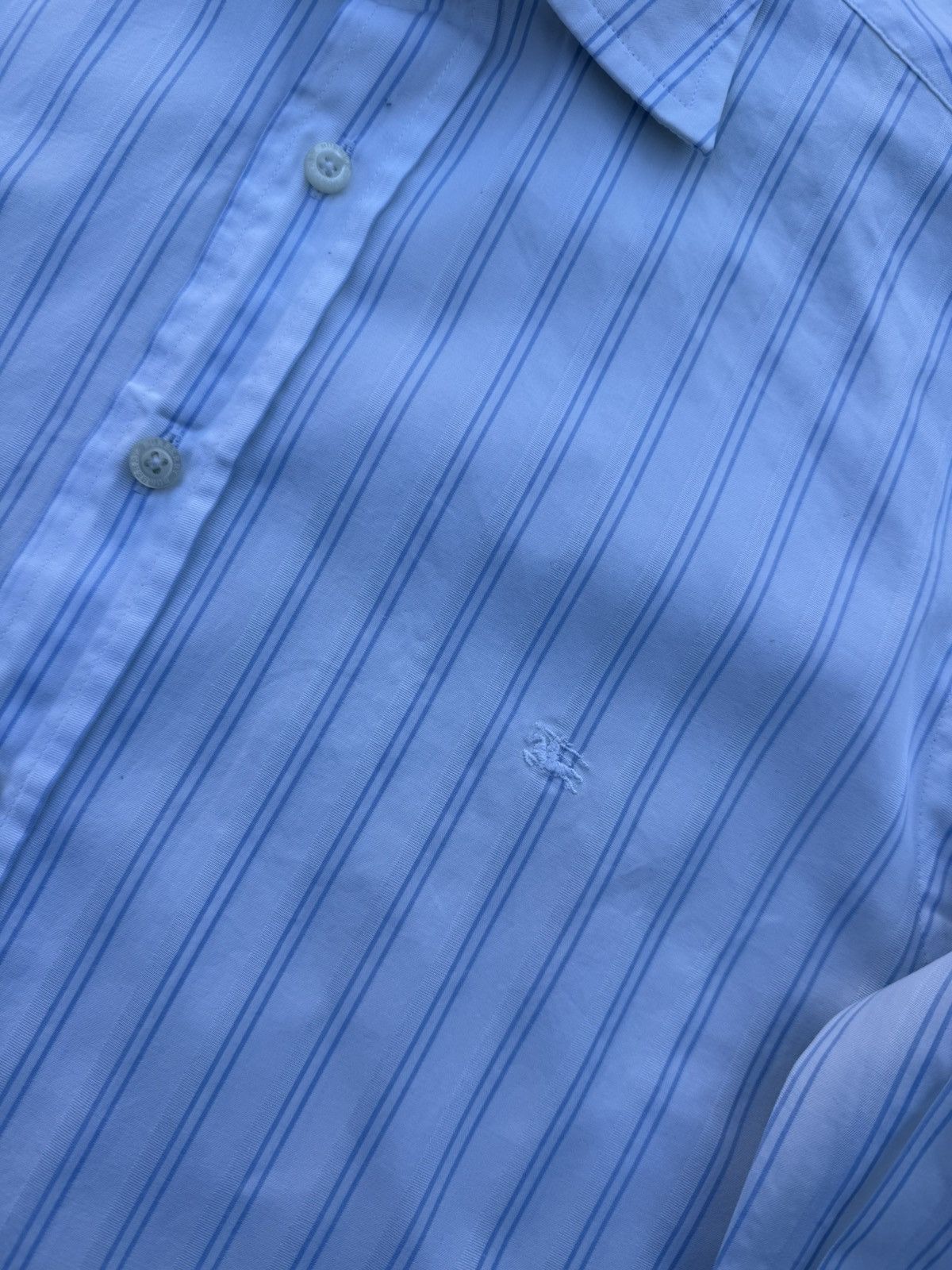 Burberry Vintage Y2K Burberry Old Many Line Casual Shirt Button Up Size US S / EU 44-46 / 1 - 3 Thumbnail