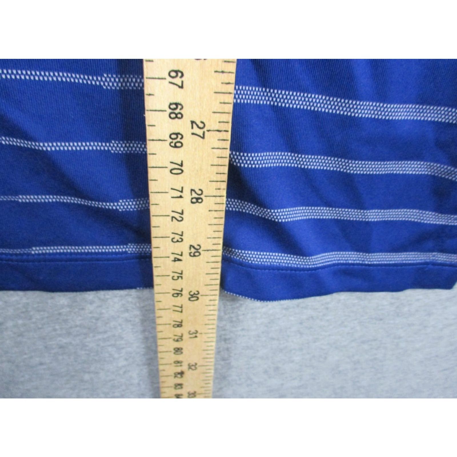 Nike Nike Tiger Woods Shirt Men Large Golf Polo Blue Stripe Ombre Size US L / EU 52-54 / 3 - 6 Thumbnail