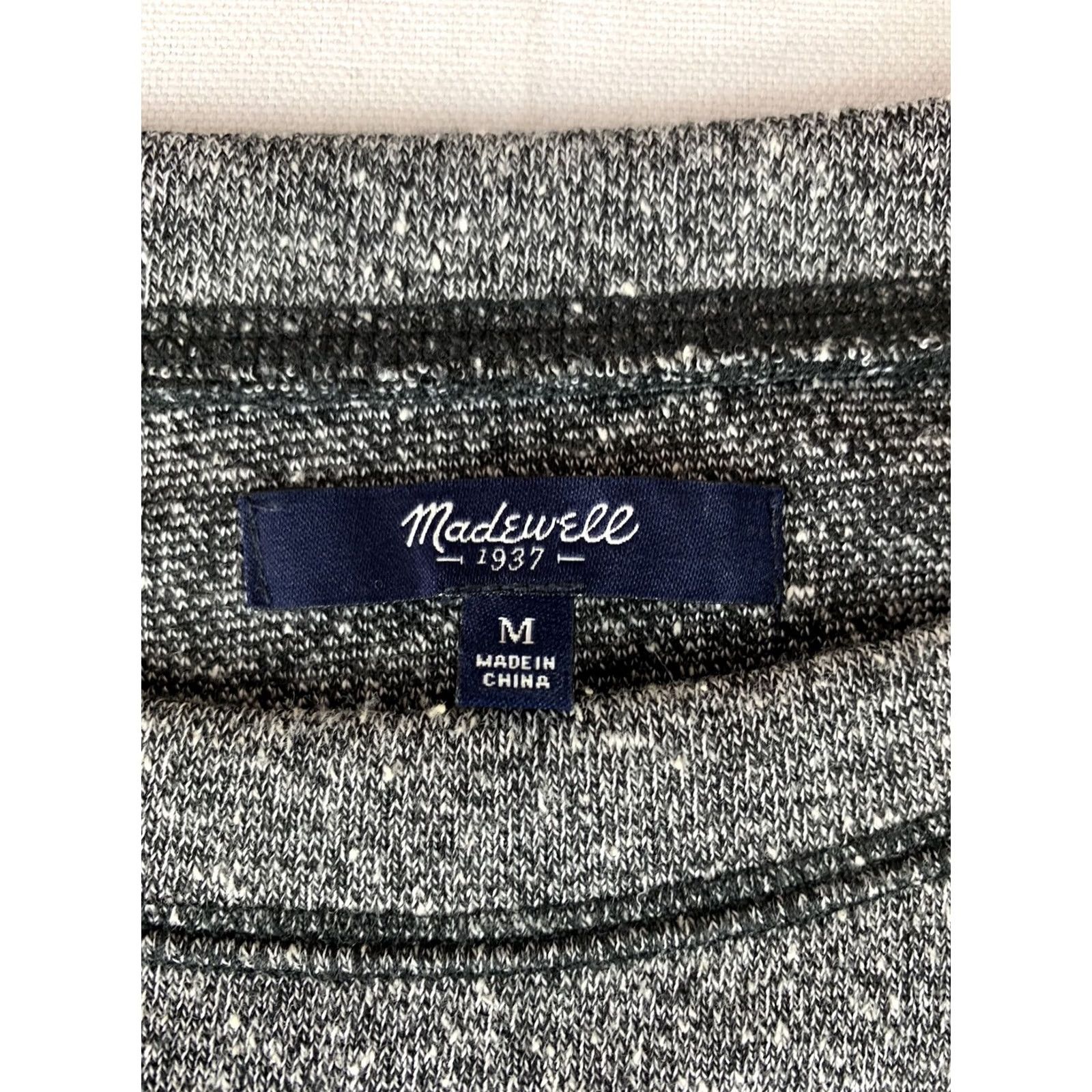 Madewell Madewell Sweatshirt Dress Medium Marled Gray SHORTSLEEVE Size M / US 6-8 / IT 42-44 - 2 Thumbnail