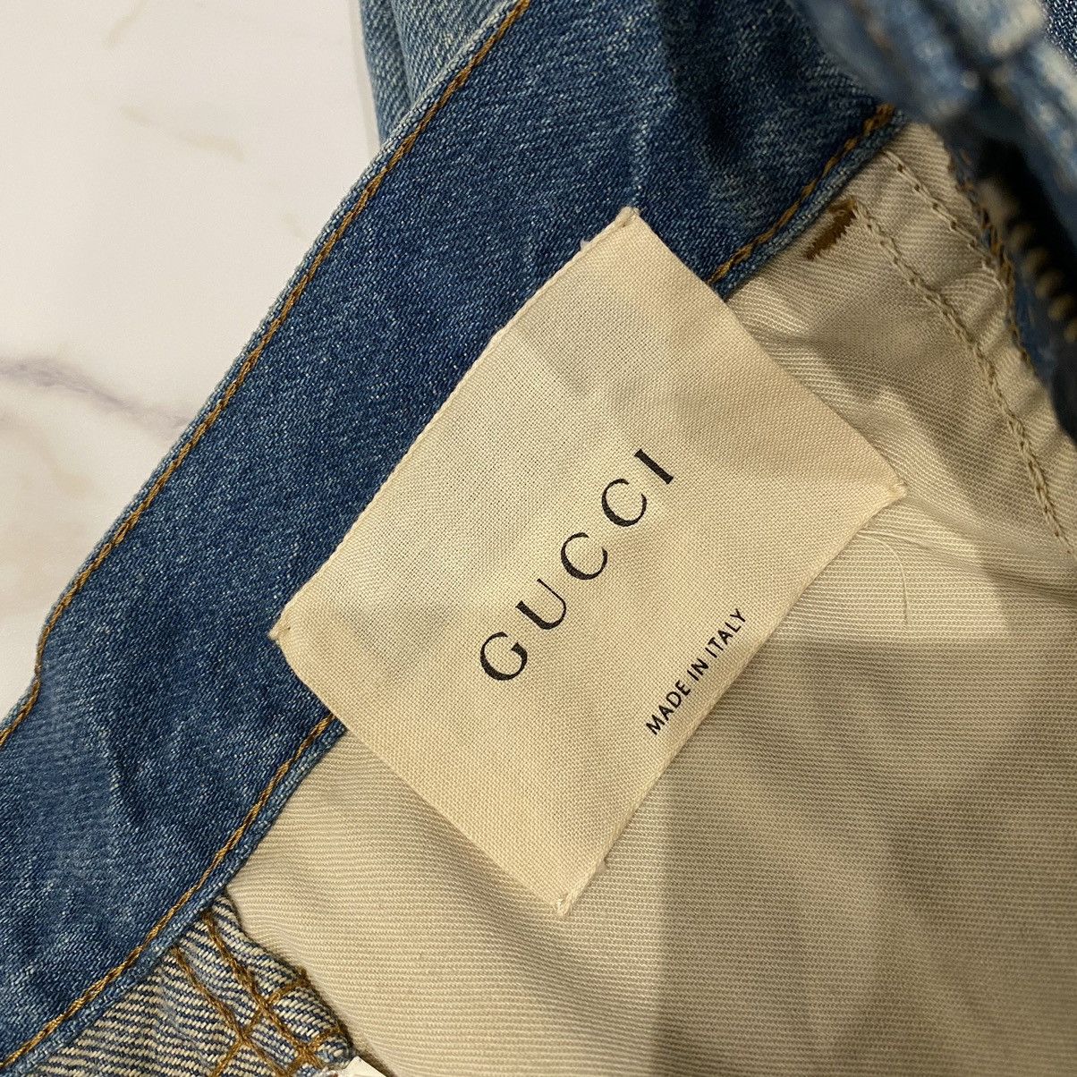 Gucci GUCCI denim embroidered Size US 30 / EU 46 - 5 Thumbnail
