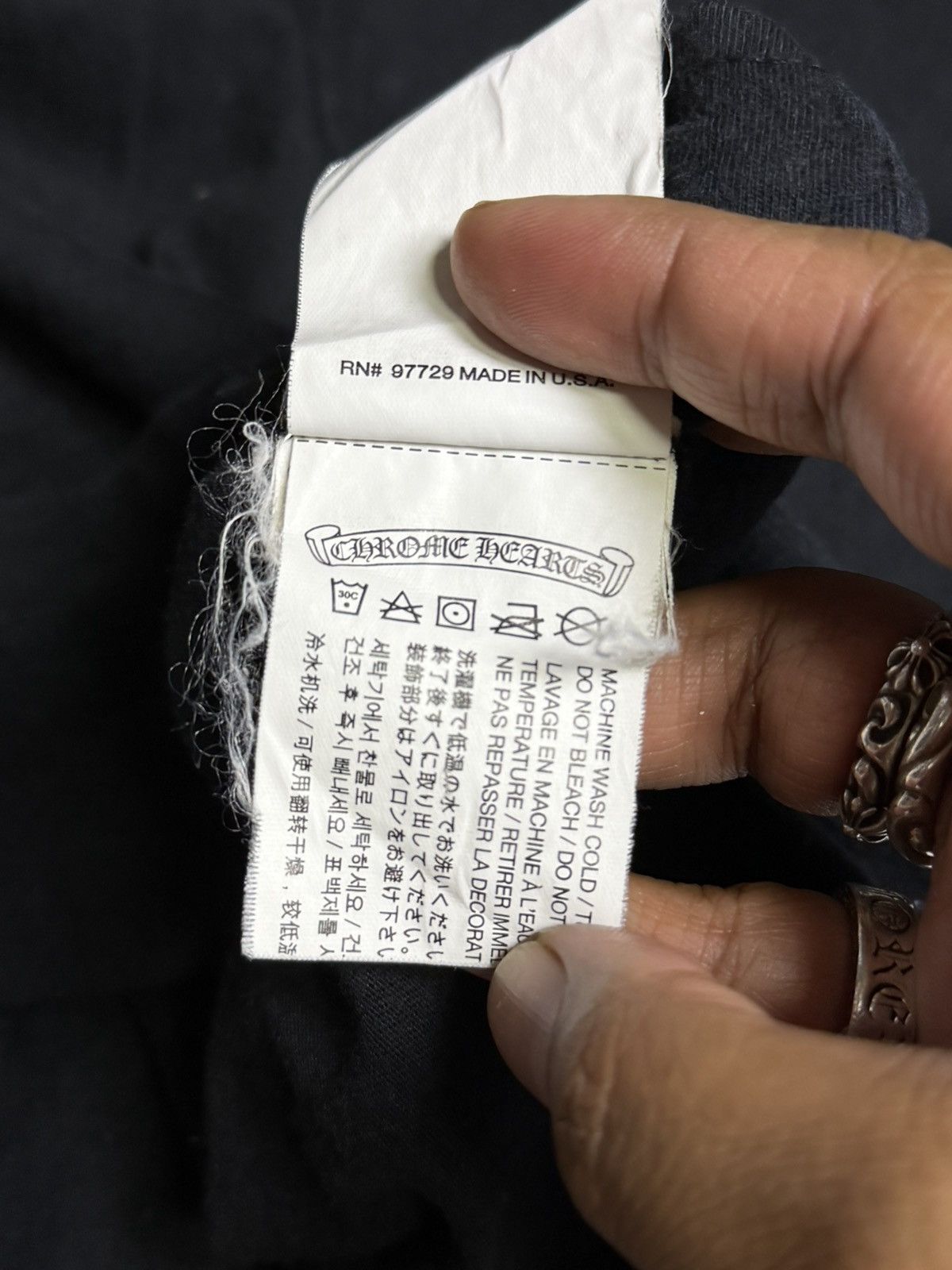 Chrome Hearts Chrome Hearts - Dagger Script Long Sleeves Size US XL / EU 56 / 4 - 15 Thumbnail