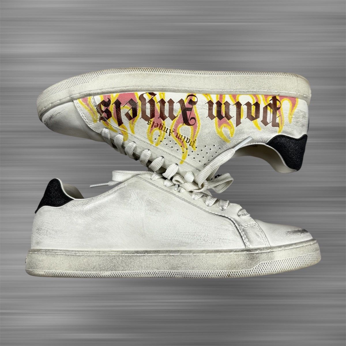 Palm Angels Palm Angels Palm One Low-Top Flame Print Shoes Size US 8 / EU 41 - 3 Thumbnail