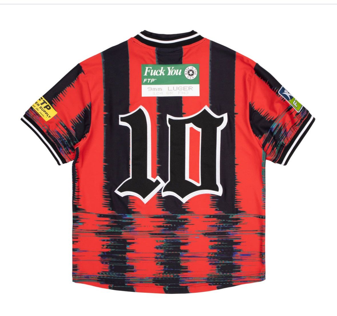 Fuck The Population 🔥FTP Blurred Soccer Jersey🔥 Size US L / EU 52-54 / 3 - 2 Thumbnail