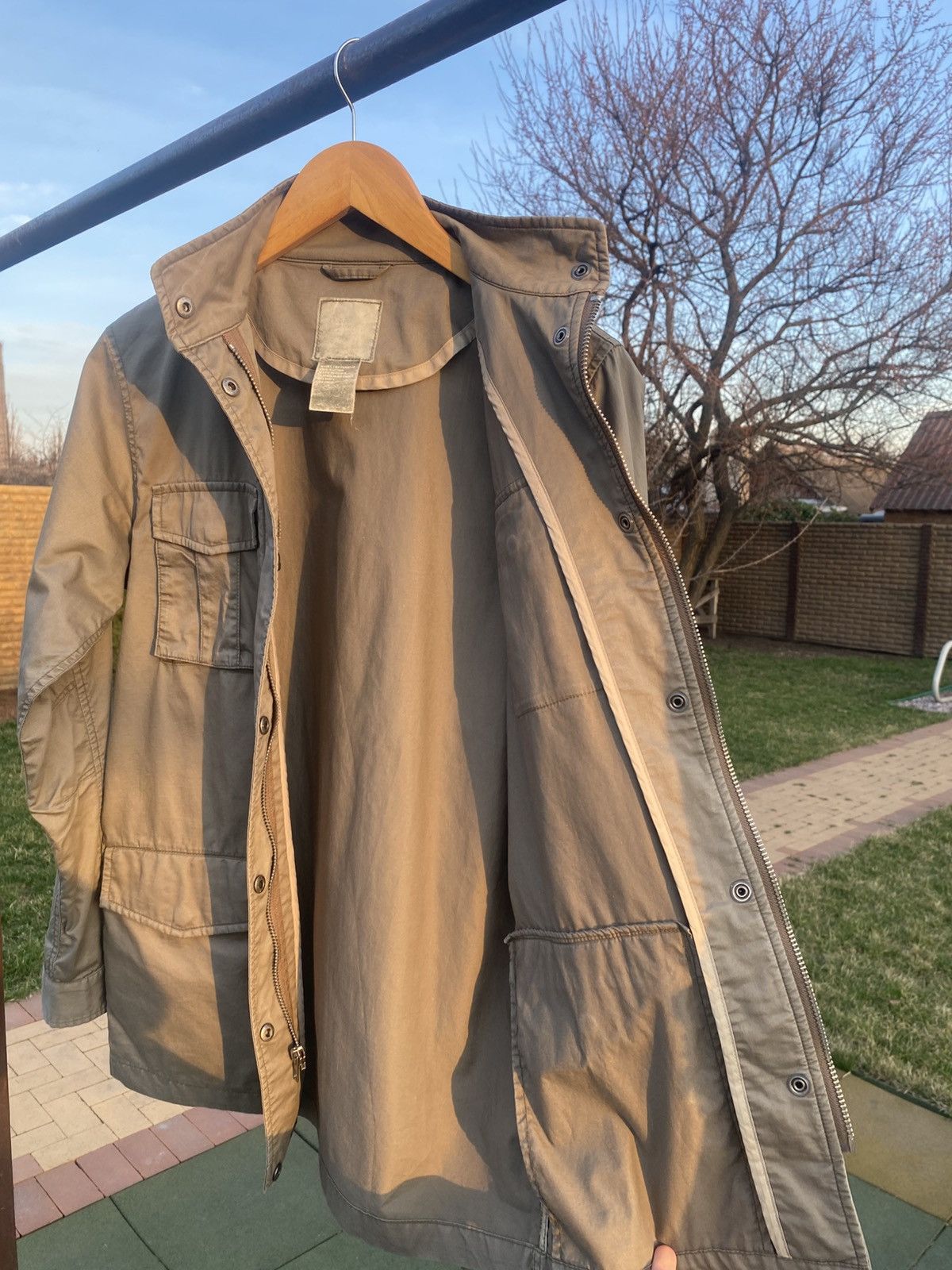 Stussy × Vintage Vintage 90s Stussy Khaki Field Jacket Military Workwear Size US M / EU 48-50 / 2 - 8 Thumbnail
