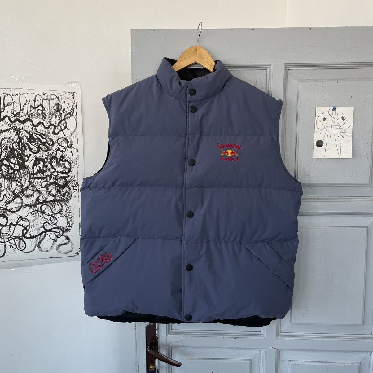 Red Bull × Vintage Vintage Red Bull Rare Vest Double Logo style Y2k sz L Size US L / EU 52-54 / 3 - 6 Thumbnail