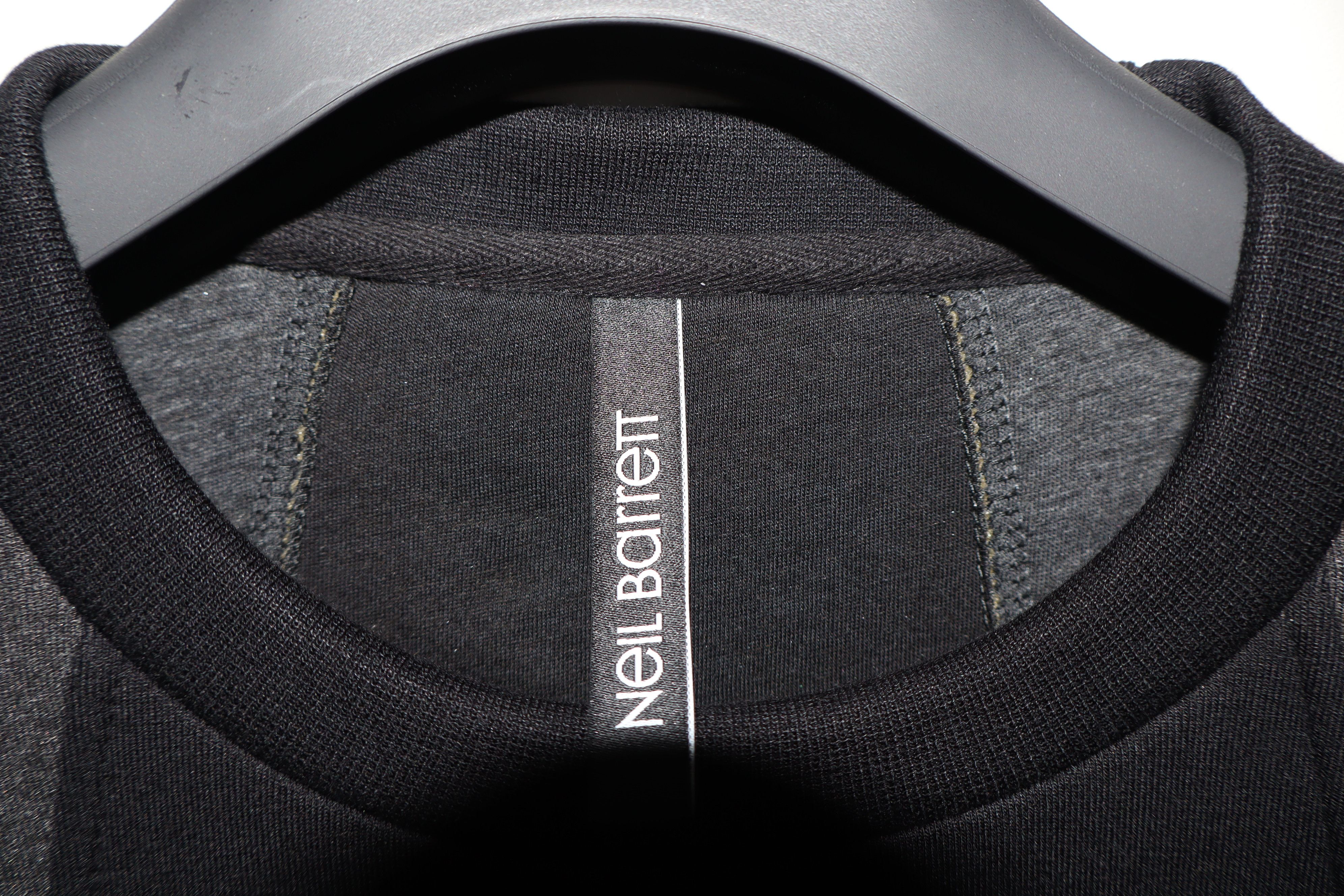 Neil Barrett Geometric panel neoprene sweatshirt Size US L / EU 52-54 / 3 - 3 Thumbnail