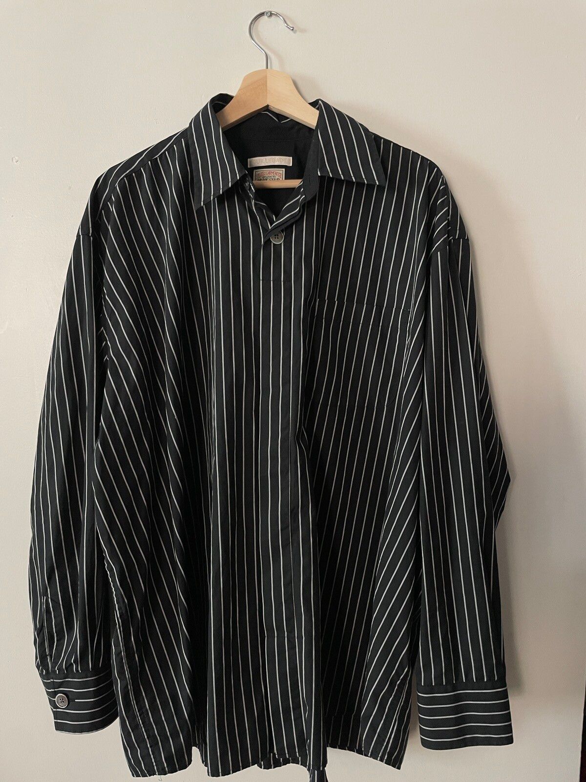 Pre-owned Our Legacy X Stussy Our Legacy Workshop Stüssy Button Up Shirt In Black