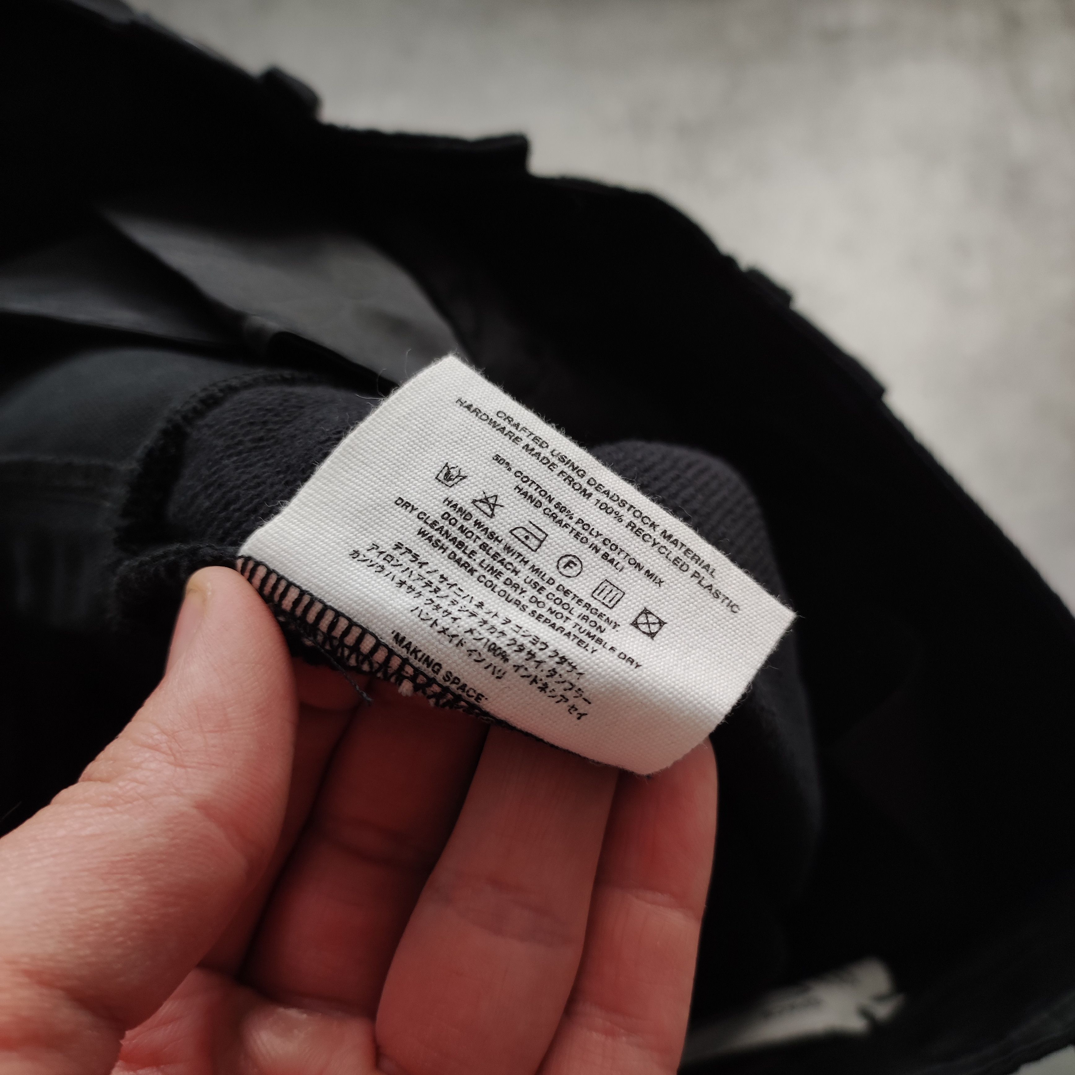 Other Space Available Studio Recyling Cargo Pocket Black Joggers Size US 32 / EU 48 - 7 Thumbnail