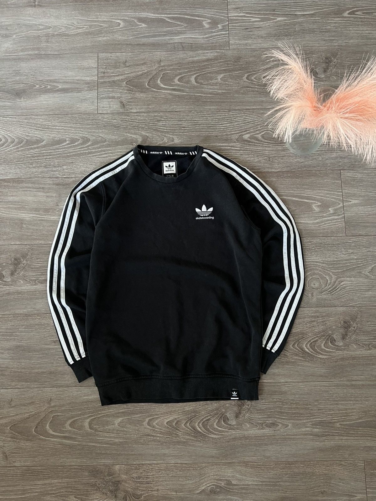 Adidas × Designer ‼️Vintage Adidas Skateboarding Knit Logo 3St Sweatshirt‼️ Size US S / EU 44-46 / 1 - 8 Thumbnail