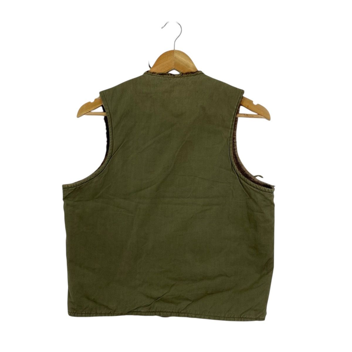 Vintage Vtg 60s Canvas Work Vest Conmar Zip Olive Green S Rugged Size US S / EU 44-46 / 1 - 2 Thumbnail