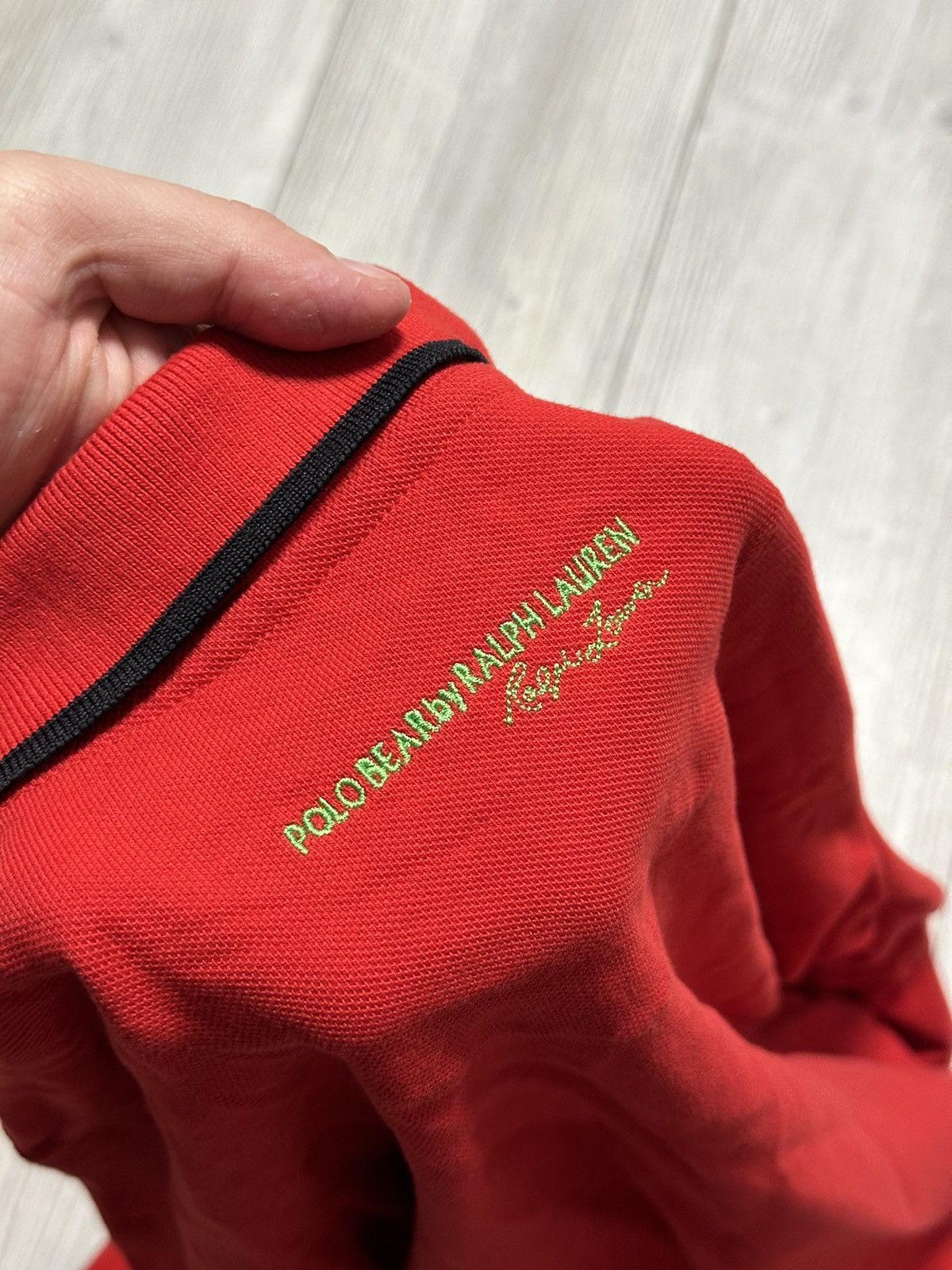 Vintage Vintage Polo Ralph Lauren Bear Long Sleeve Baggy Y2K 90s Size US S / EU 44-46 / 1 - 9 Thumbnail