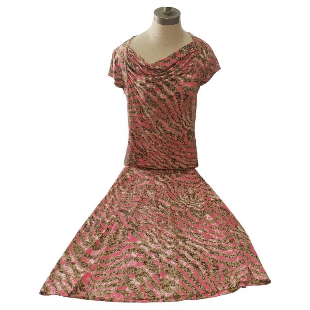Designer CT1238 Jones Wear Pink & Tan Top S Size S / US 4 / IT 40 - 2 Thumbnail