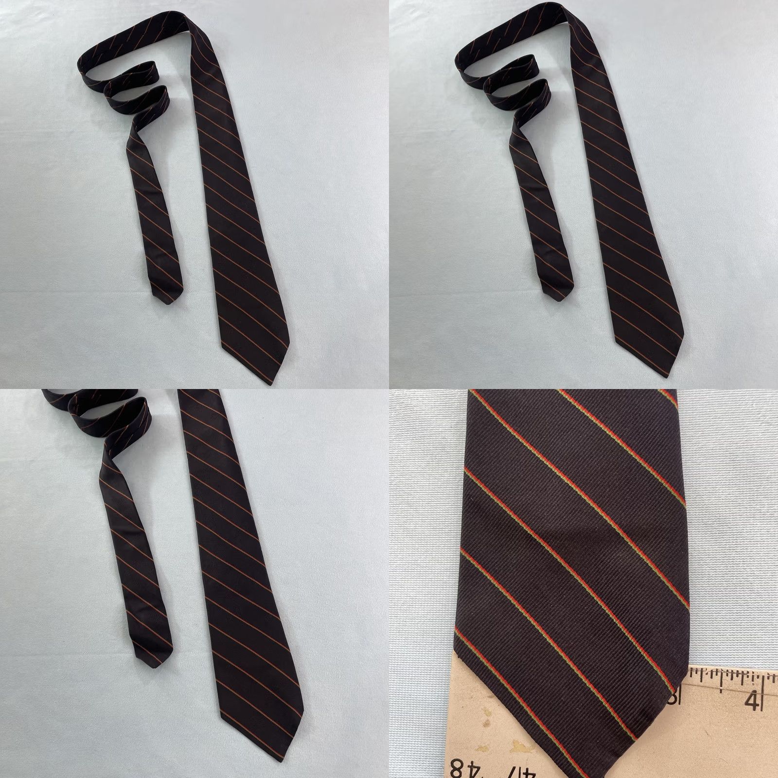 Vintage VINTAGE Pope's Shreveport Tie Blue Regiment Stripe Repp Necktie 3x56 Silk Mens Swing 1960s Cap Capsule Geometric Elegant Vintage Designer Size ONE SIZE - 9 Thumbnail
