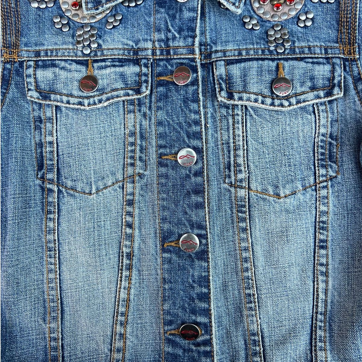 Other 90s Vintage Denim Embellished Jacket -S Size S / US 4 / IT 40 - 2 Thumbnail