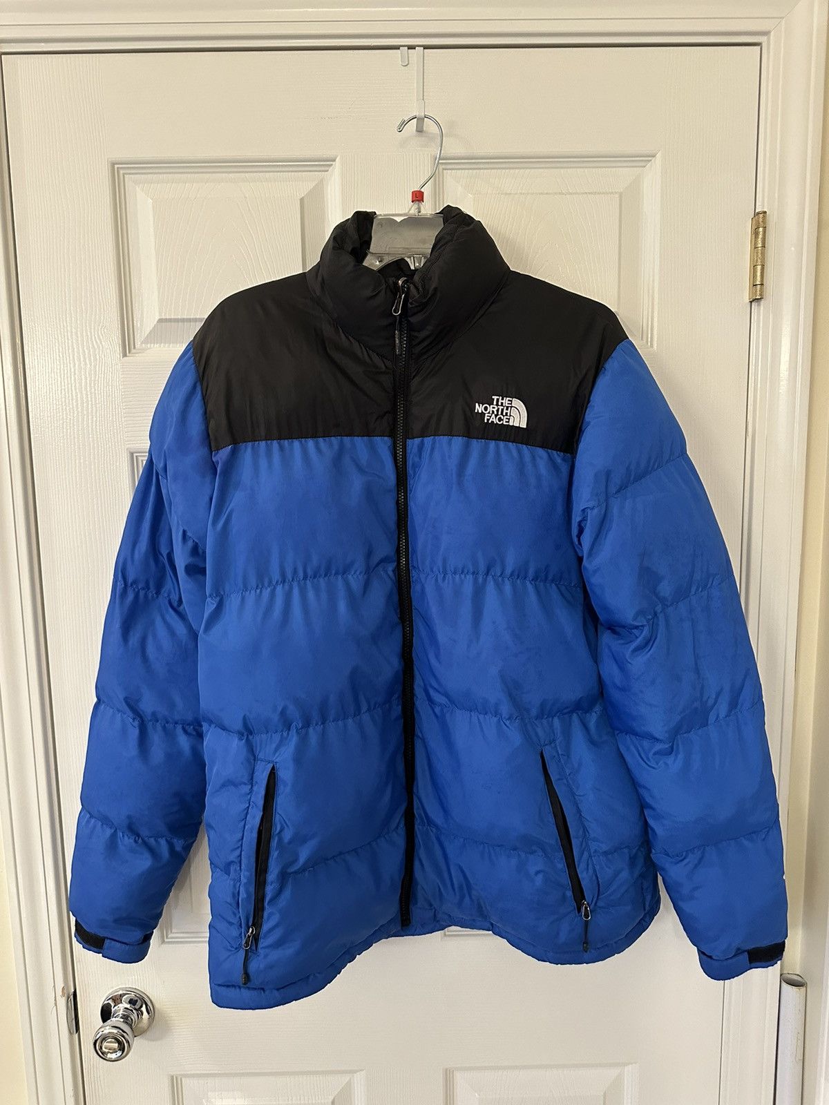 Vintage North Face Royal Blue Puffer Jacket | Grailed