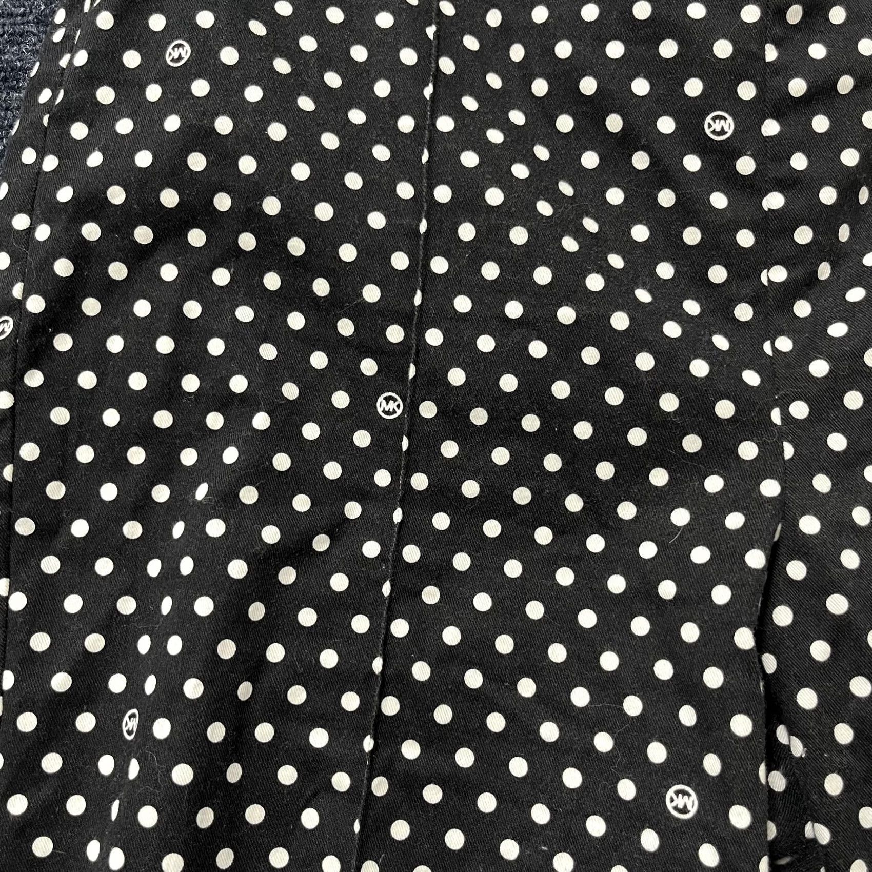 Michael Kors VINTAGE? No. Michael Kors Pants Womens 14 Black Cropped Straight Leg Ankle Polka Dot Size 36" / US 14 / IT 50 - 3 Thumbnail