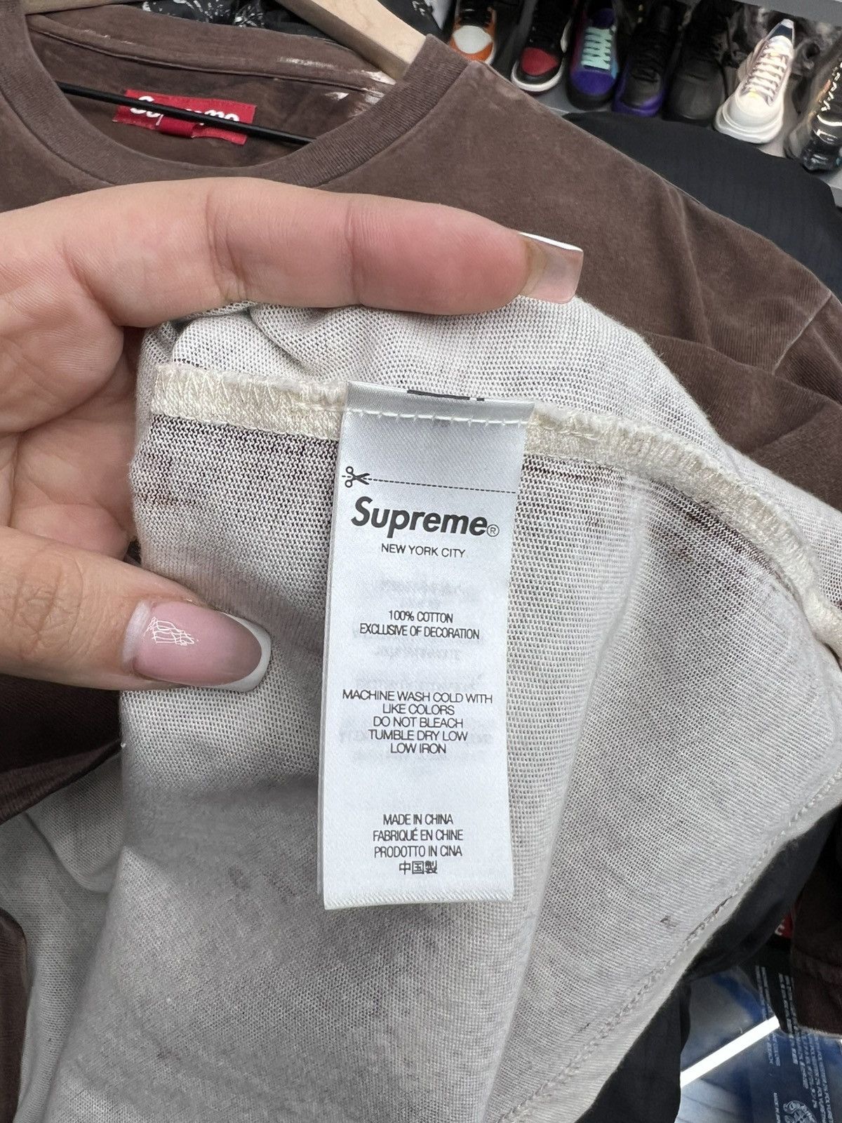 Supreme Supreme Discharge Brown Tee Size US XL / EU 56 / 4 - 7 Thumbnail