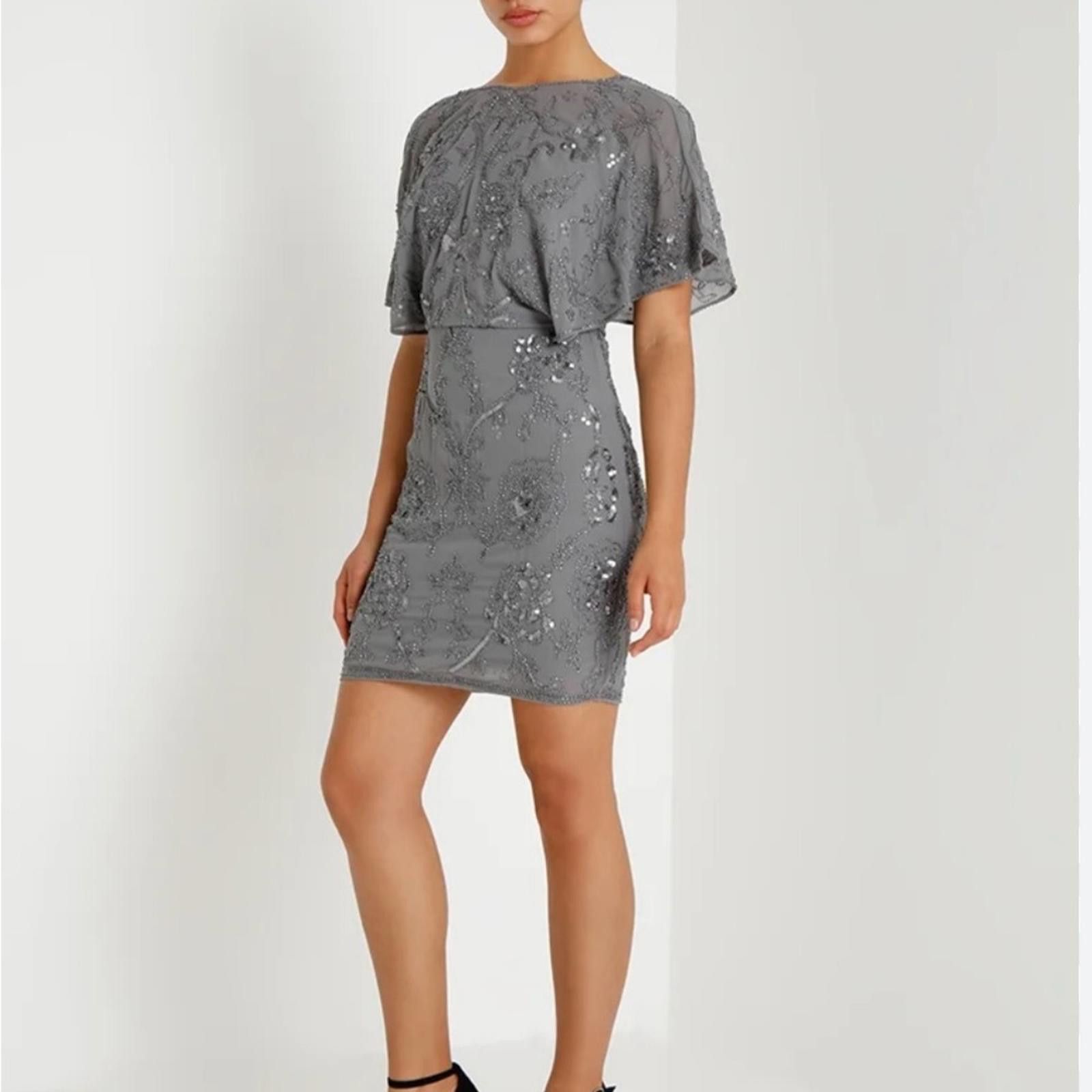 Designer NWT Molly Bracken Woman’s L Cocktail Dress Beaded Sequins Size L / US 10 / IT 46 - 9 Thumbnail