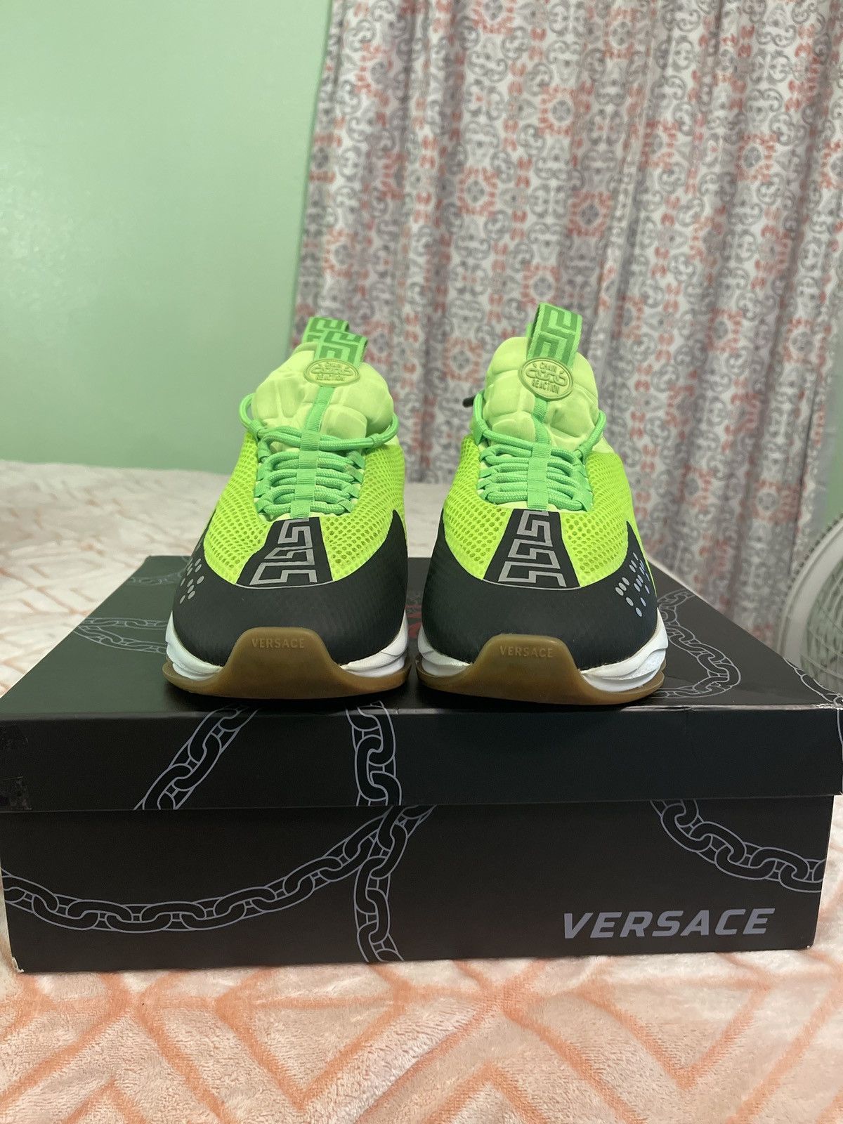 Designer × Versace VERSACE CROSS CHAINER FLUO GREEN Size US 14 / EU 47 - 3 Thumbnail