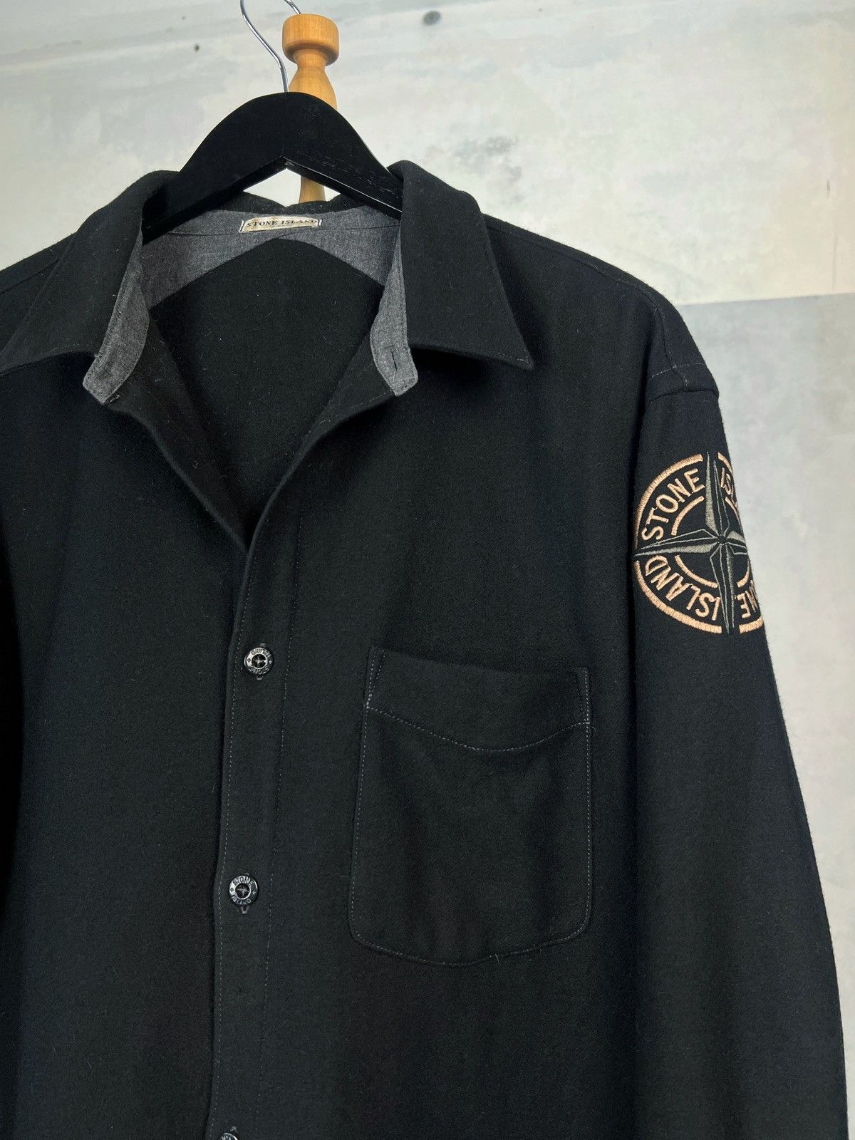 Vintage Vintage Stone Island Wool Overshirt Size S - M Size US S / EU 44-46 / 1 - 2 Thumbnail