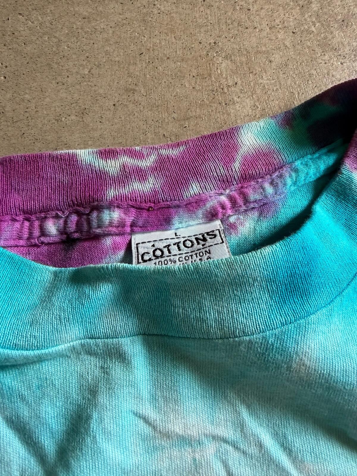 Cotton On VTG The Radiators Total Evaporation Fish Tye-Dye Tee Sz L Size US L / EU 52-54 / 3 - 4 Thumbnail