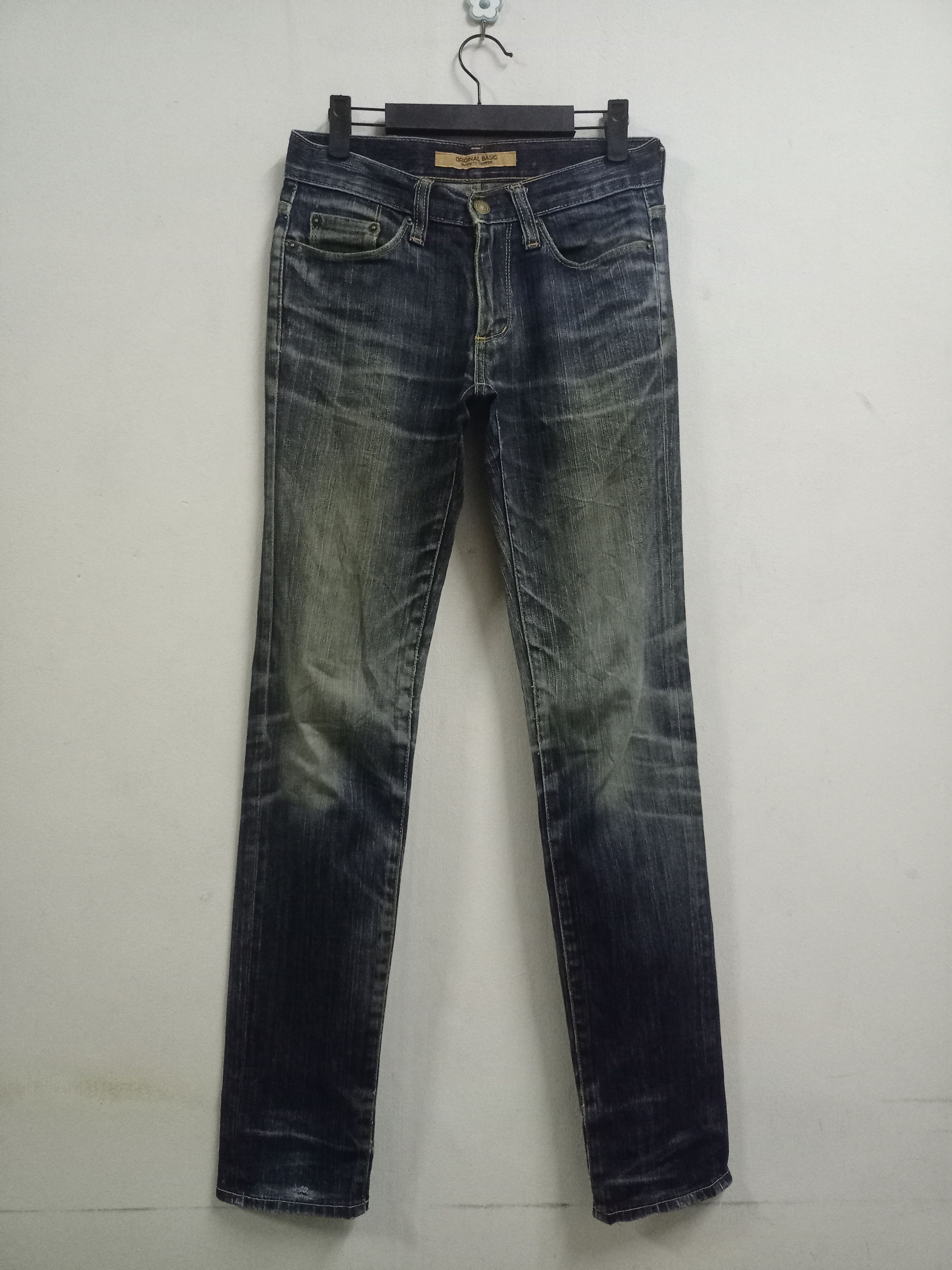 Japanese Brand × Uniqlo Vintage Japanese Uniqlo Mud Wash Distressed Jeans 29x33 Size US 29 - 1 Thumbnail