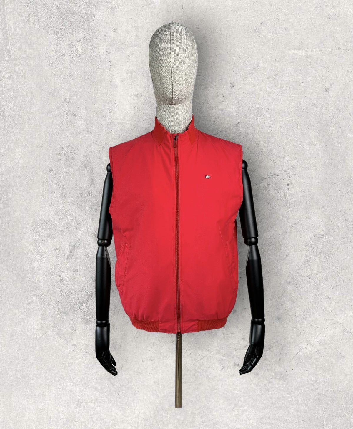 Lacoste Vintage LACOSTE Metal Logo Vest Jacket Size US XL / EU 56 / 4 - 1 Thumbnail