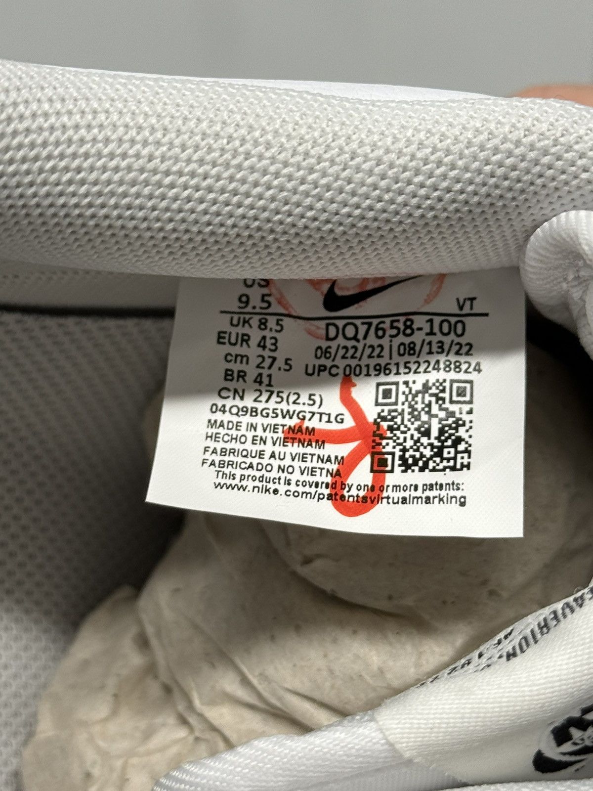 Nike Nike Air Force 1 Low 07 LV8 40th Anniversary Size US 9.5 / EU 42-43 - 6 Thumbnail