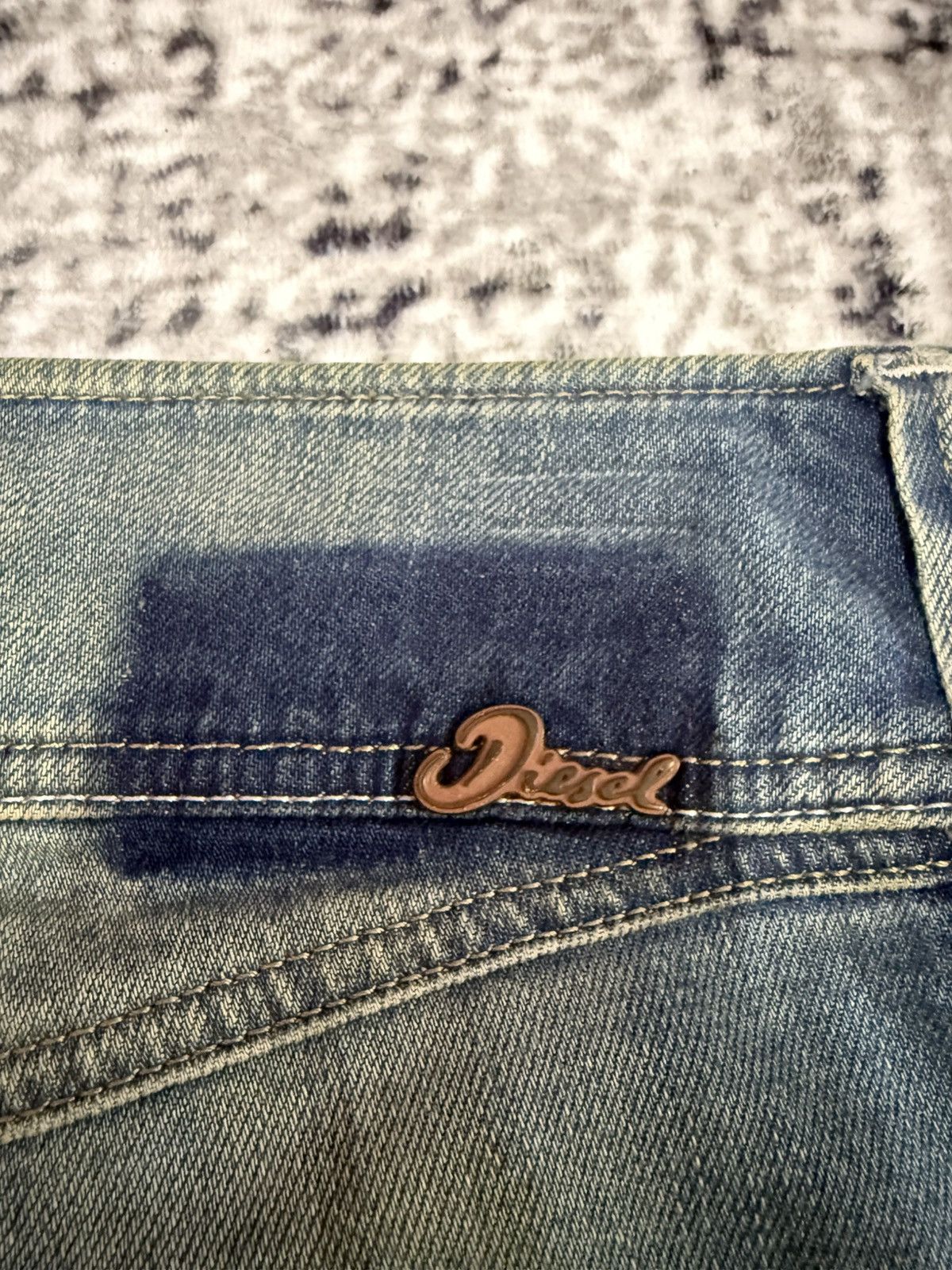 Diesel Vintage Diesel Low Rise Wide Leg Flare Jeans Size US 27 - 11 Thumbnail