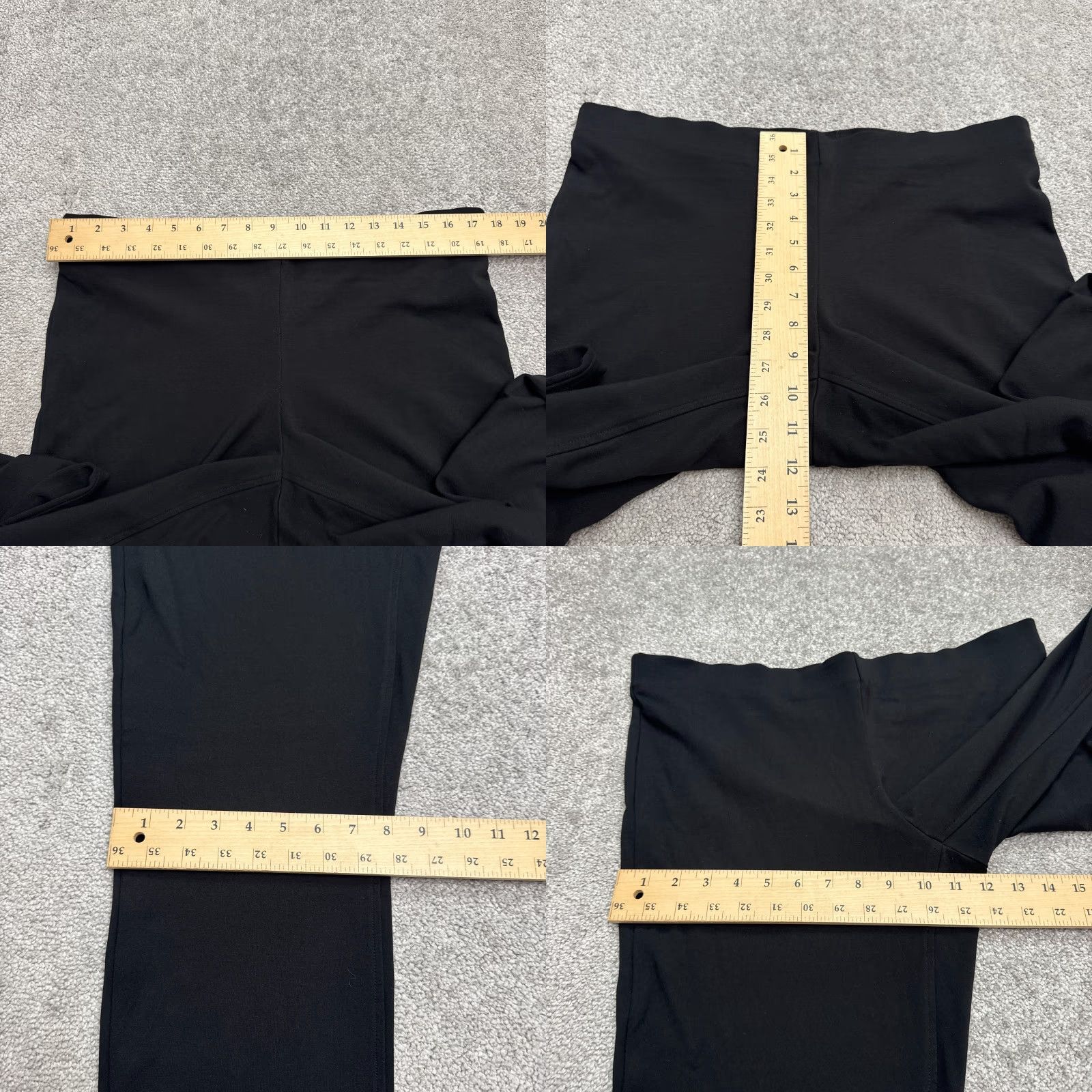 Adrianna Papell Adrianna Papell Pants Womens 14 Black Mid Rise Stretch Straight Dress Pants Size 36" / US 14 / IT 50 - 8 Thumbnail