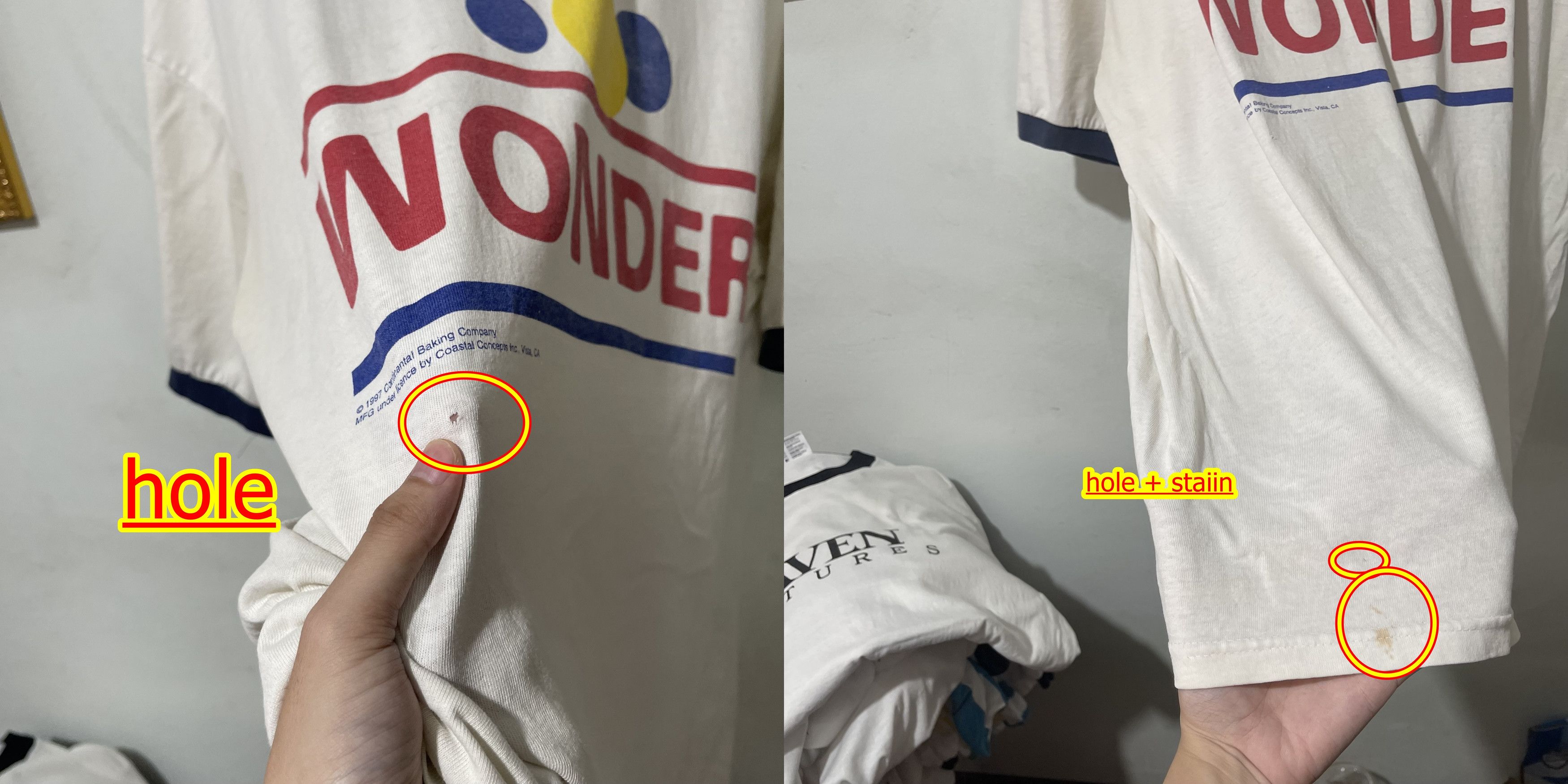 Vintage Vintage 1997 Wonder Bread Ringer Tee Size US XL / EU 56 / 4 - 7 Thumbnail
