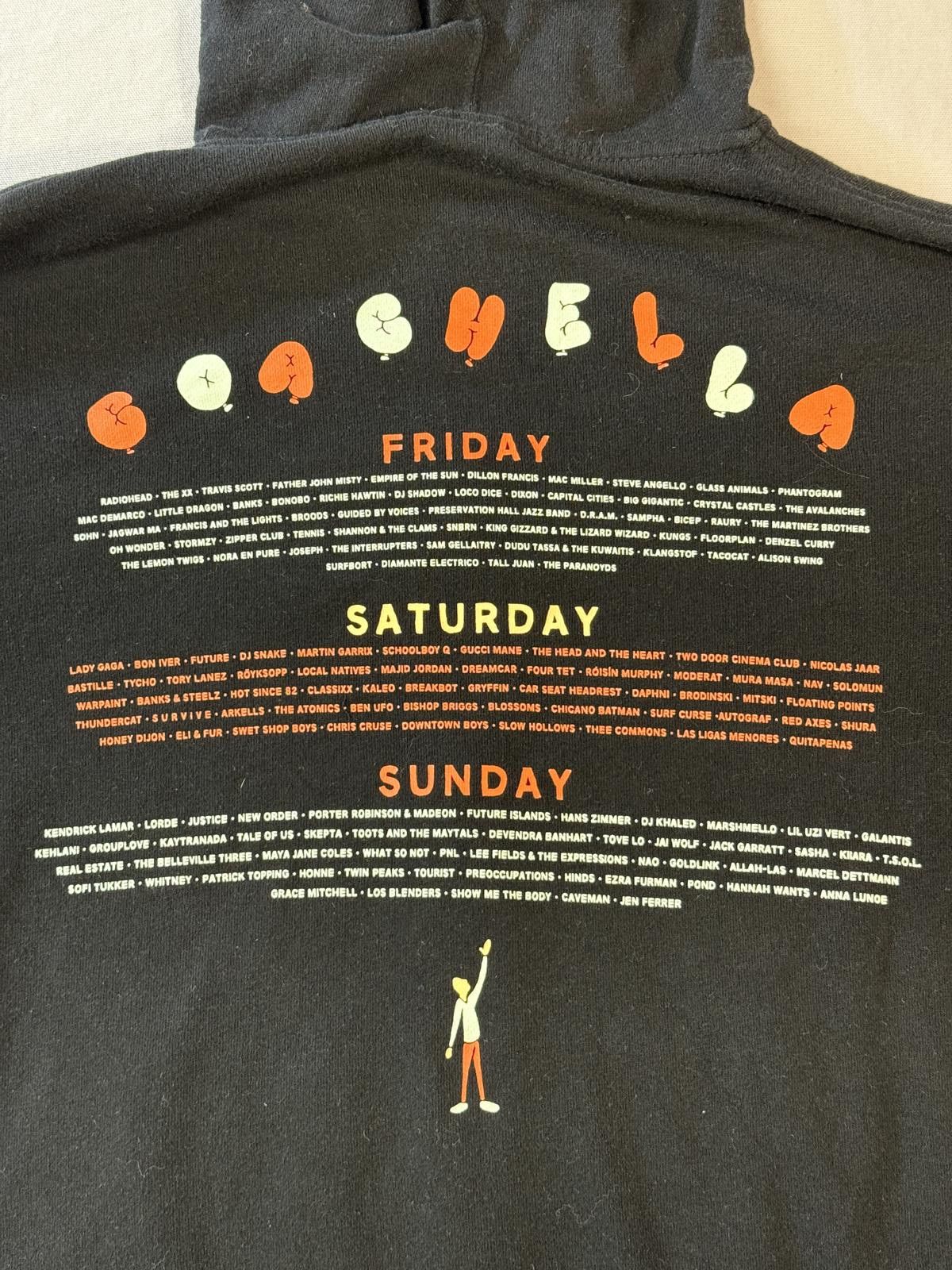 Designer Coachella 2017 Line-Up Hoodie Zip Up Balloons Art- XS Size US XS / EU 42 / 0 - 6 Thumbnail
