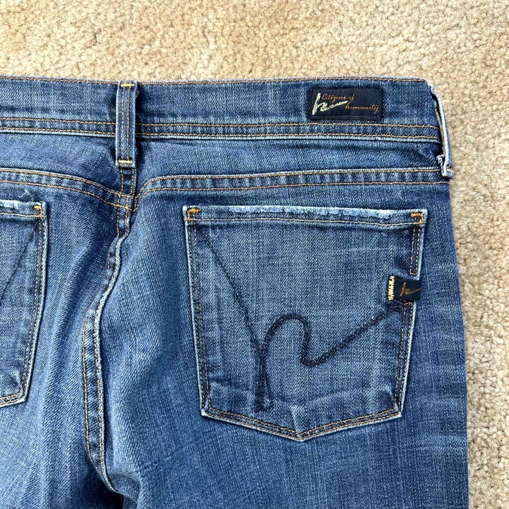 Citizens Of Humanity VINTAGE Citizens of Humanity Ingrid Flare Jeans Women 31 Blue Denim Size 24" / US 00 / IT 34 - 7 Thumbnail