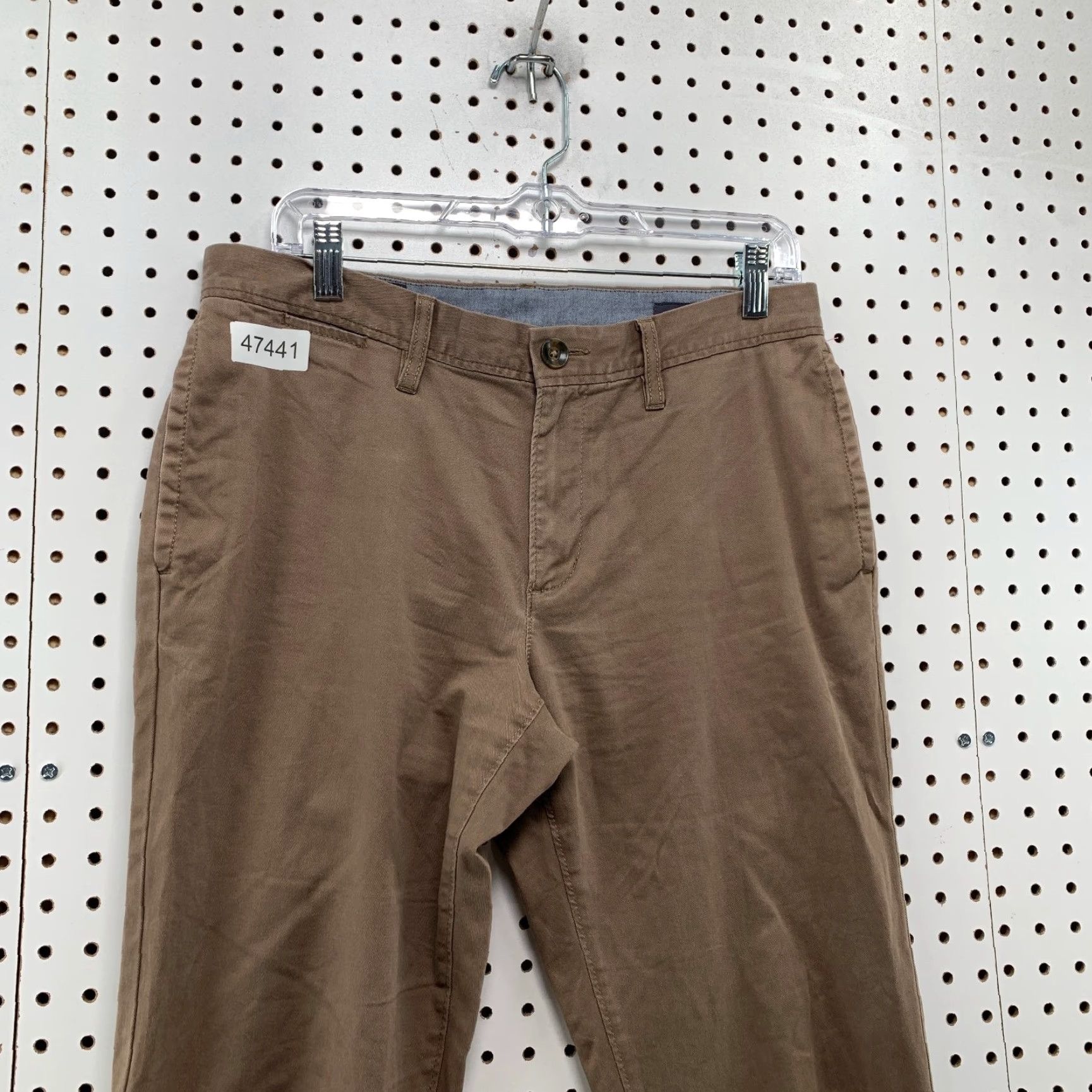 Vintage Wallin & Bros Chino Pants Mens 32x34 Brown Slim Fit School Work Khaki Pants Size US 32 / EU 48 - 6 Thumbnail