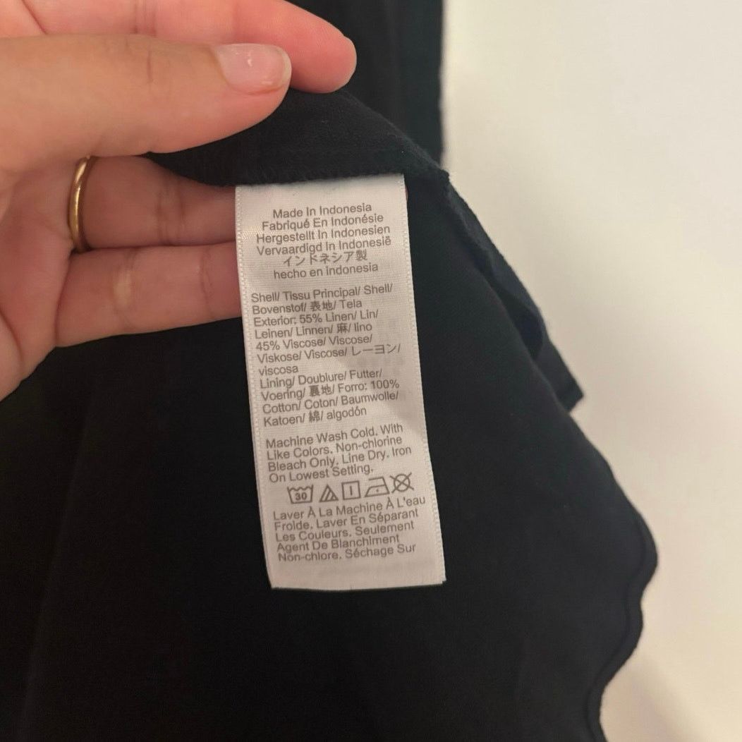 J.Crew NWT J.Crew Linen Blend Midi Dress Black Size 4 Size S / US 4 / IT 40 - 6 Thumbnail