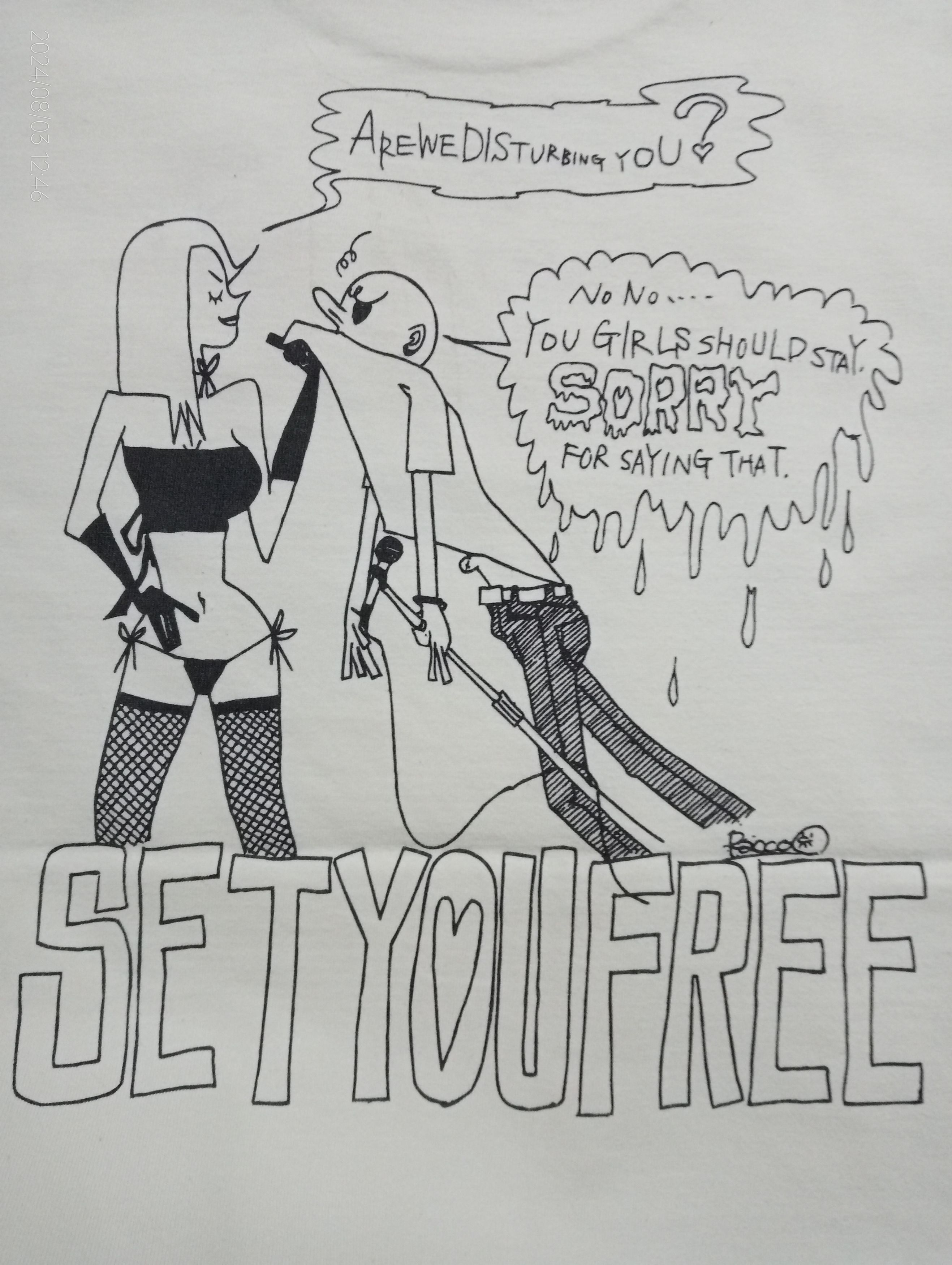 Band Tees Set You Free Humor Tee Size US M / EU 48-50 / 2 - 4 Thumbnail
