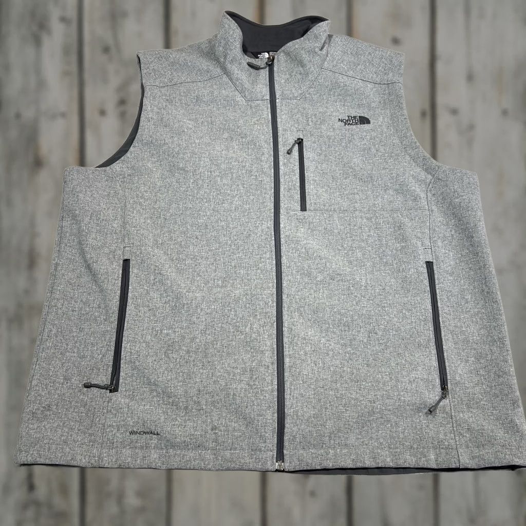 The North Face The North Face Vest Mens 2XL Gray Softshell Full Zip Pockets WindWall Size US XXL / EU 58 / 5 - 1 Thumbnail