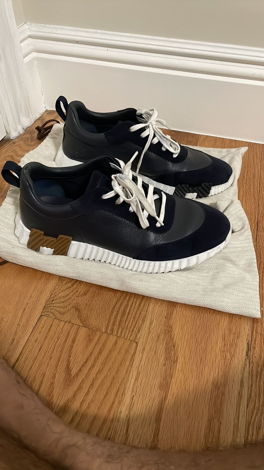 Hermes HERMES Bouncing sneakers in 'Navy Blue' Size US 10 / EU 43 - 1 Thumbnail