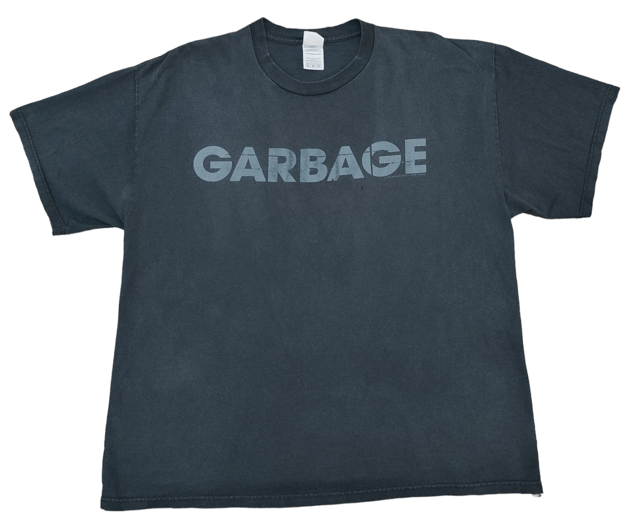 Vintage outlet Y2K Giant Garbage Bleed Like Me 2005 World Tour Black Tee Shirt Sz Small