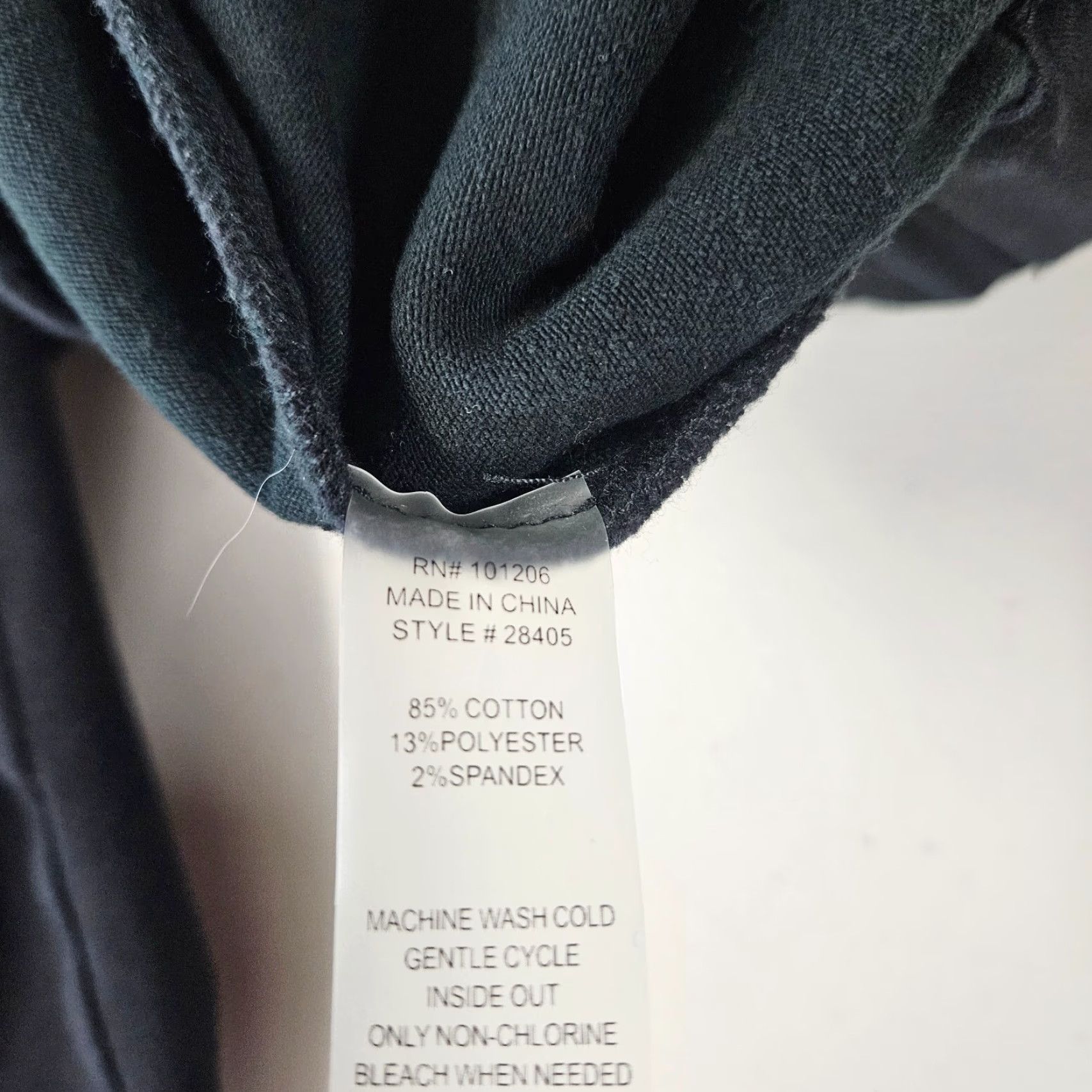 Soft Surroundings Soft Surroundings Pants Womens Pull On M Black Cotton Blend Mid Rise 15" Waist 29.5" Inseam 10.5" Mens? Size 32" / US 10 / IT 46 - 6 Thumbnail