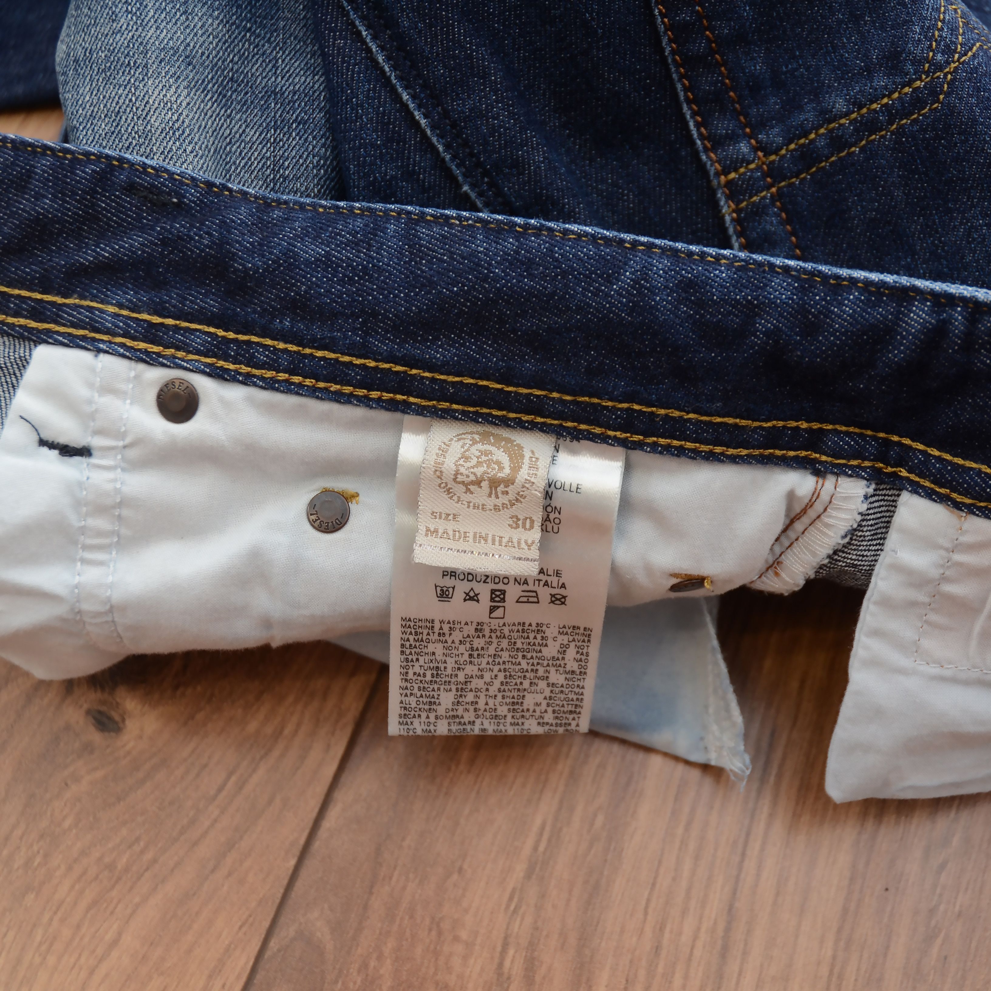 Diesel Diesel Safado Wash 0823G Med Wash Blue Faded Jeans Size US 30 / EU 46 - 14 Thumbnail