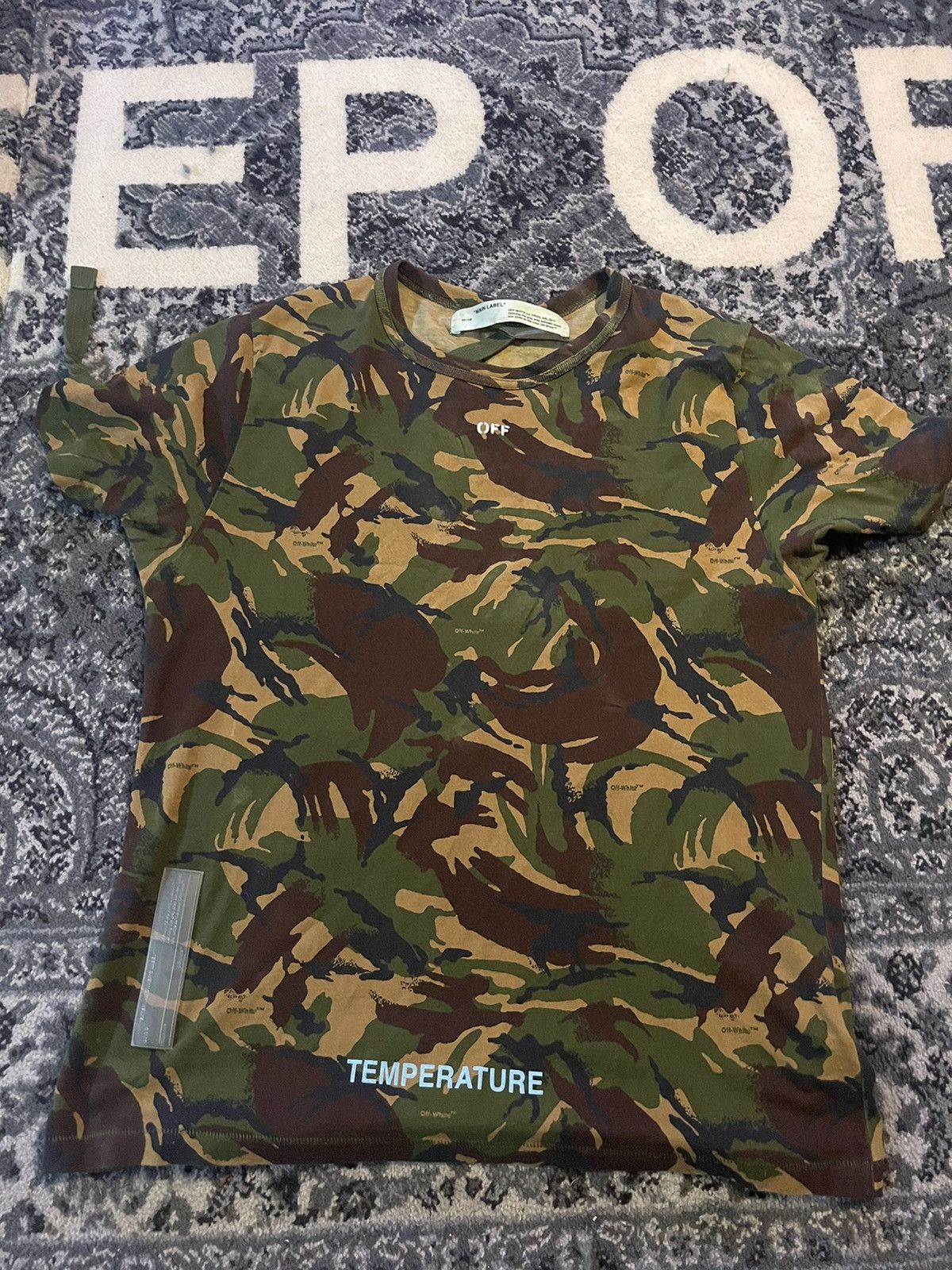 Off White Off White Temperature Camo T Shirt Grailed